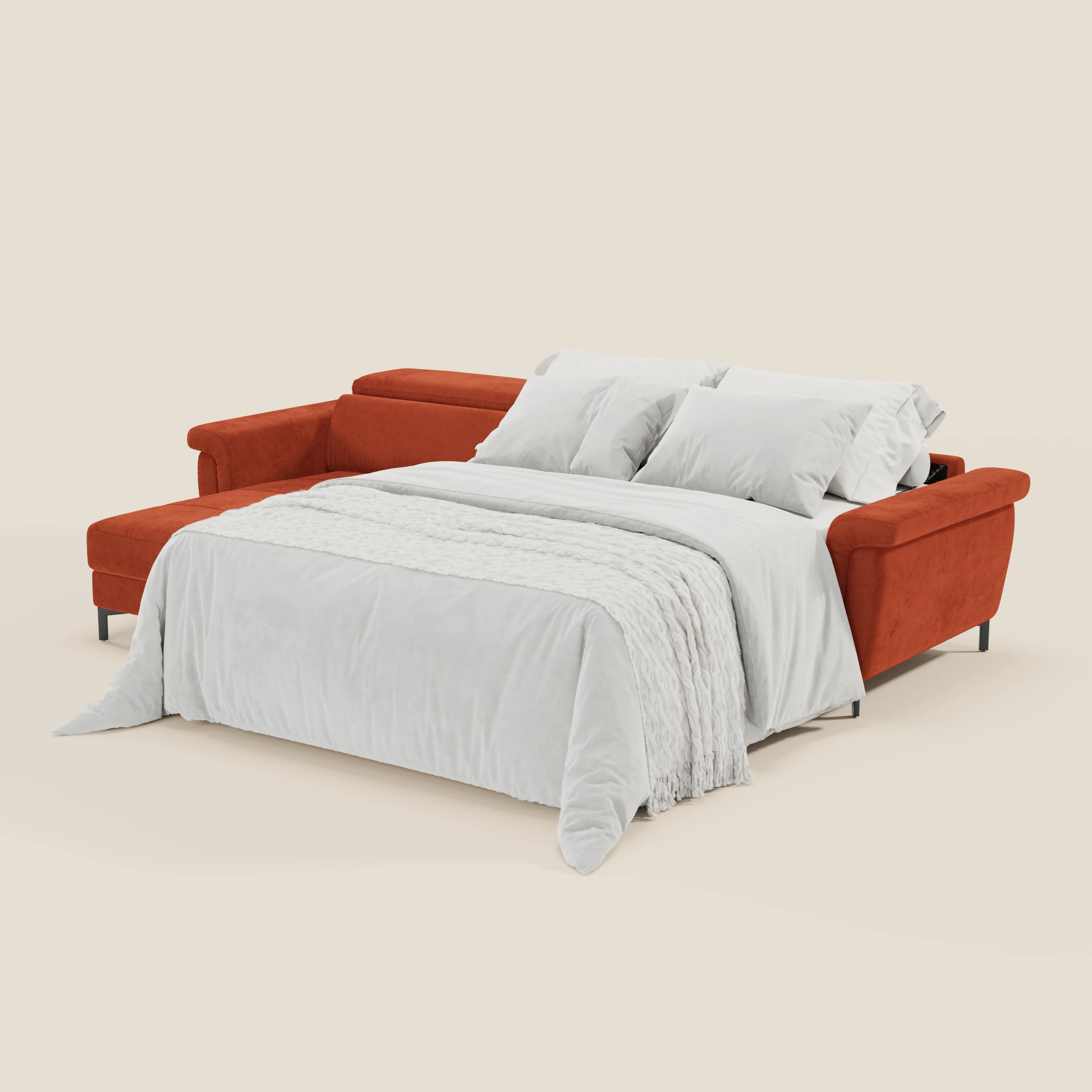 Capri canapé convertible avec méridienne coffre et têtières réglables - Tissu Effet Velours Détachable T30 - Image 134