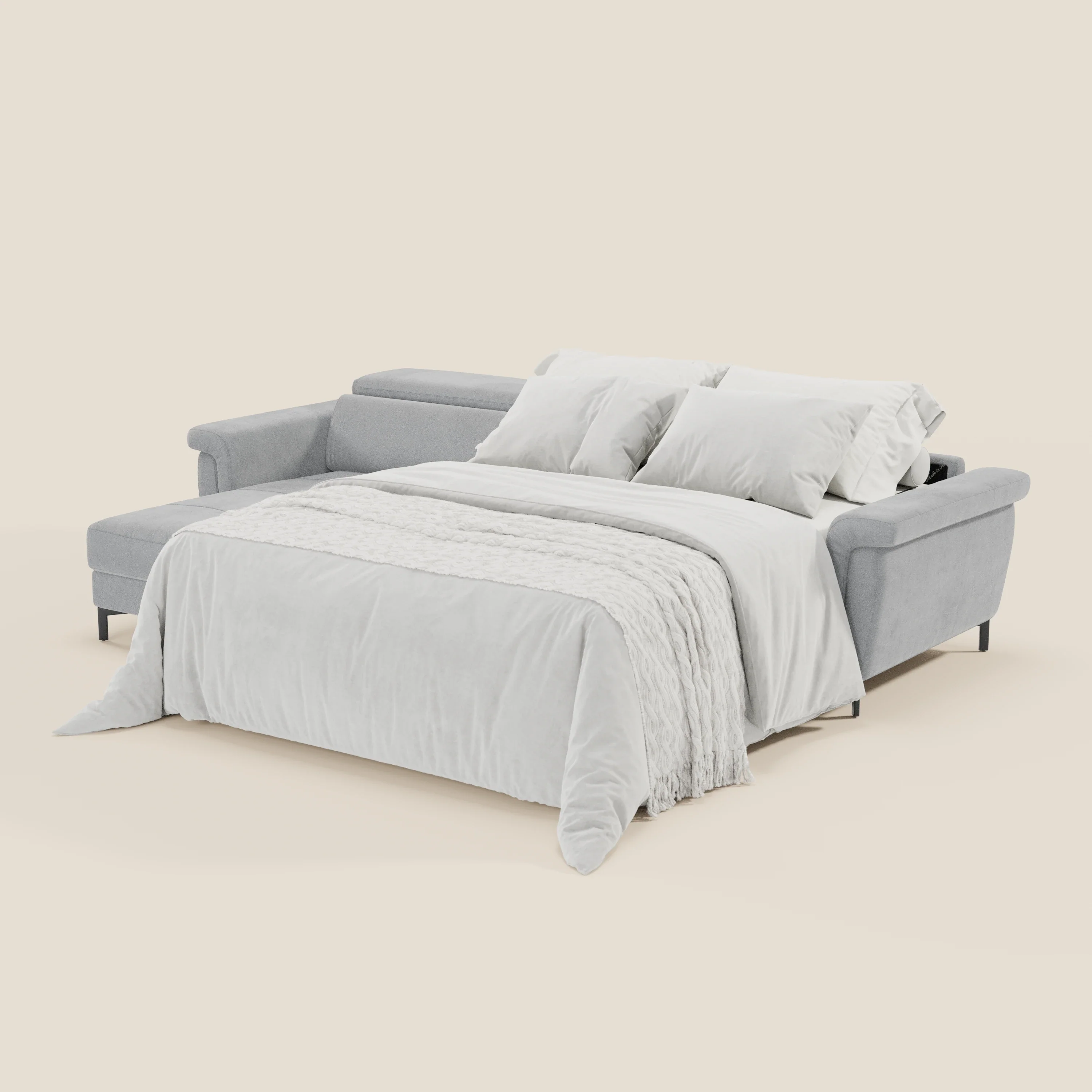 Capri canapé convertible avec méridienne coffre et têtières réglables - Tissu Effet Velours Détachable T30 - Image 164