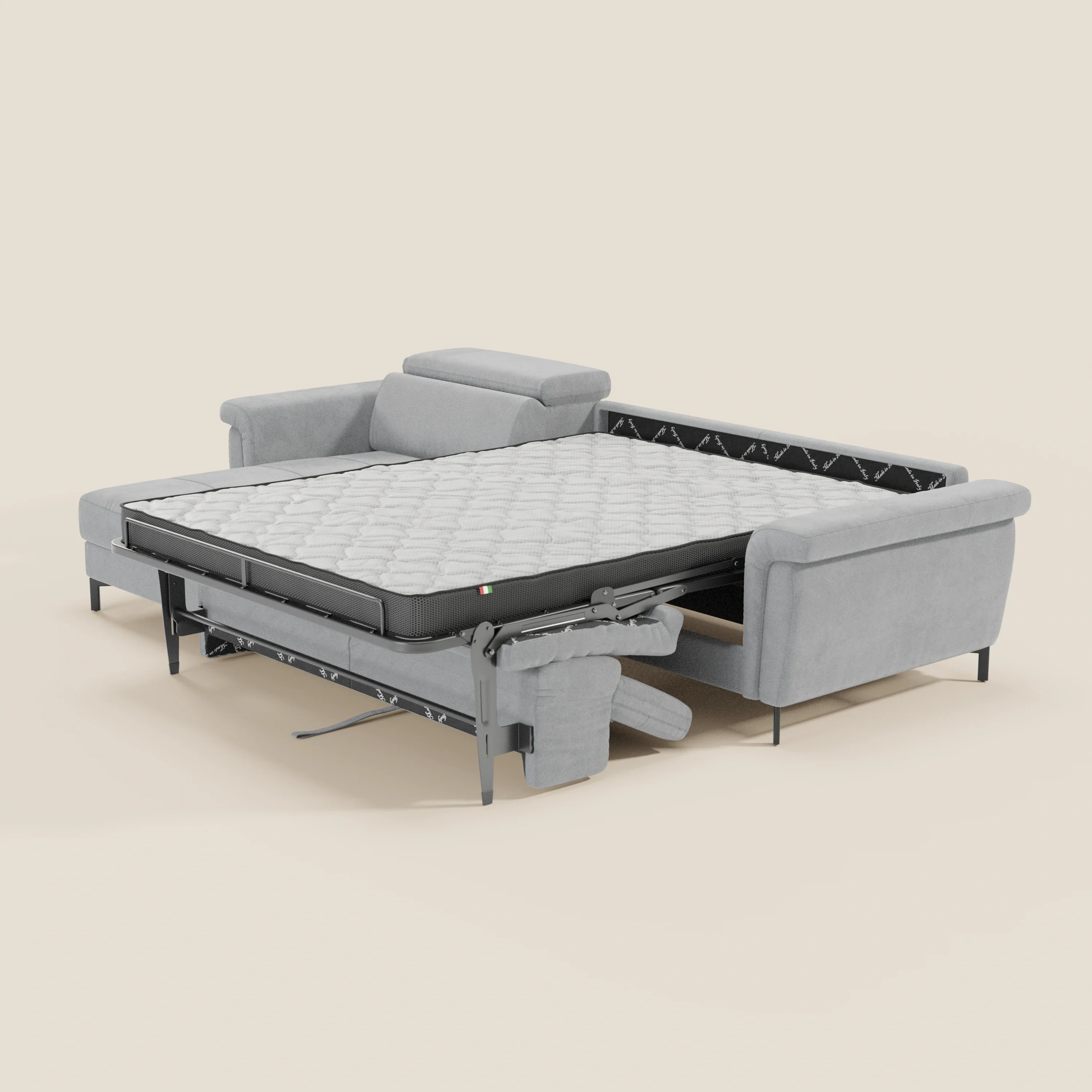 Capri canapé convertible avec méridienne coffre et têtières réglables - Tissu Effet Velours Détachable T30 - Image 172