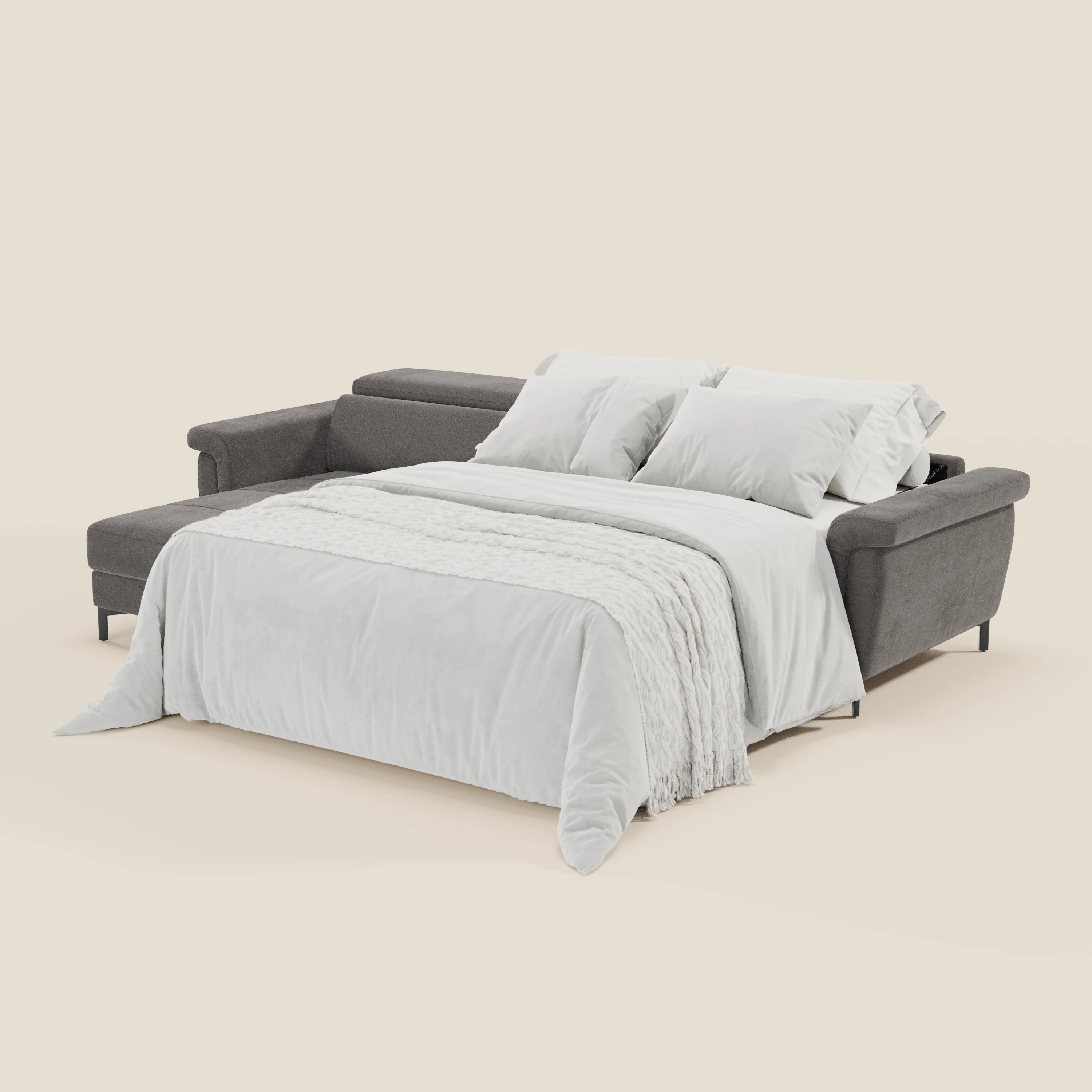 Capri canapé convertible avec méridienne coffre et têtières réglables - Tissu Effet Velours Détachable T30 - Image 178