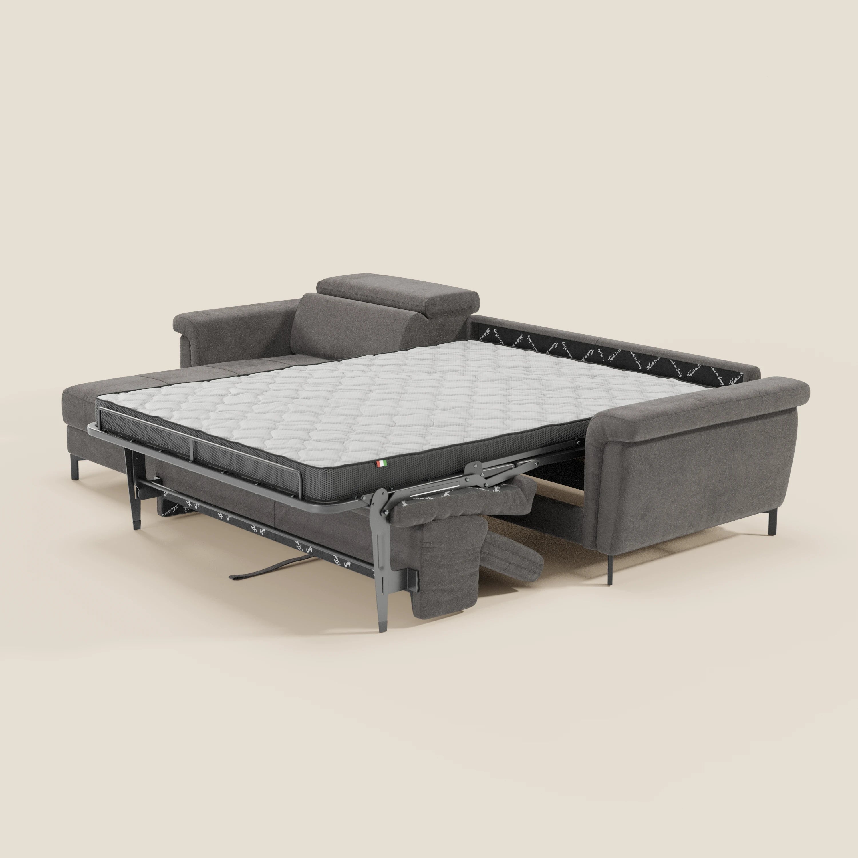 Capri canapé convertible avec méridienne coffre et têtières réglables - Tissu Effet Velours Détachable T30 - Image 186