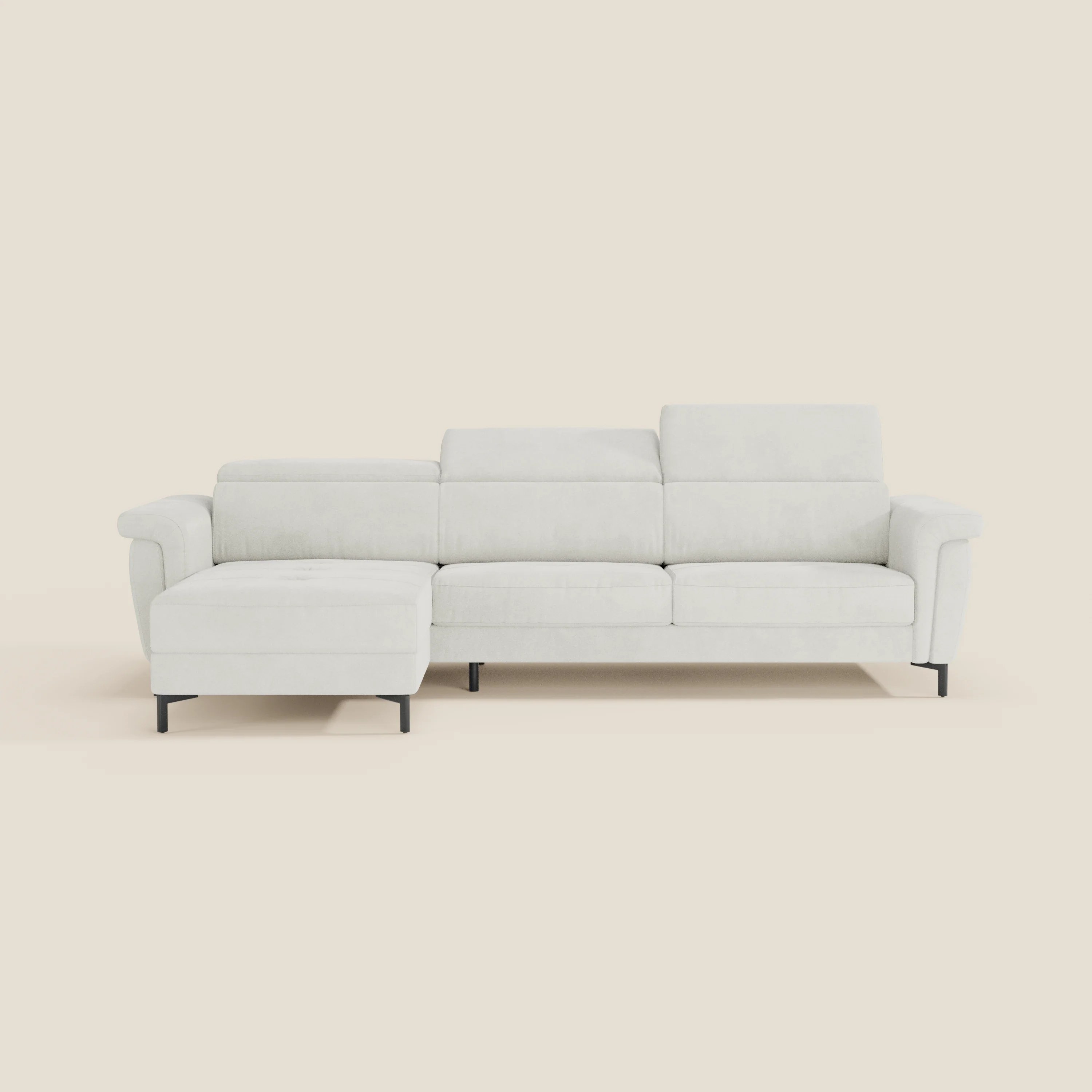 Capri canapé convertible avec méridienne coffre et têtières réglables - Tissu Effet Velours Détachable T30 - Image 193