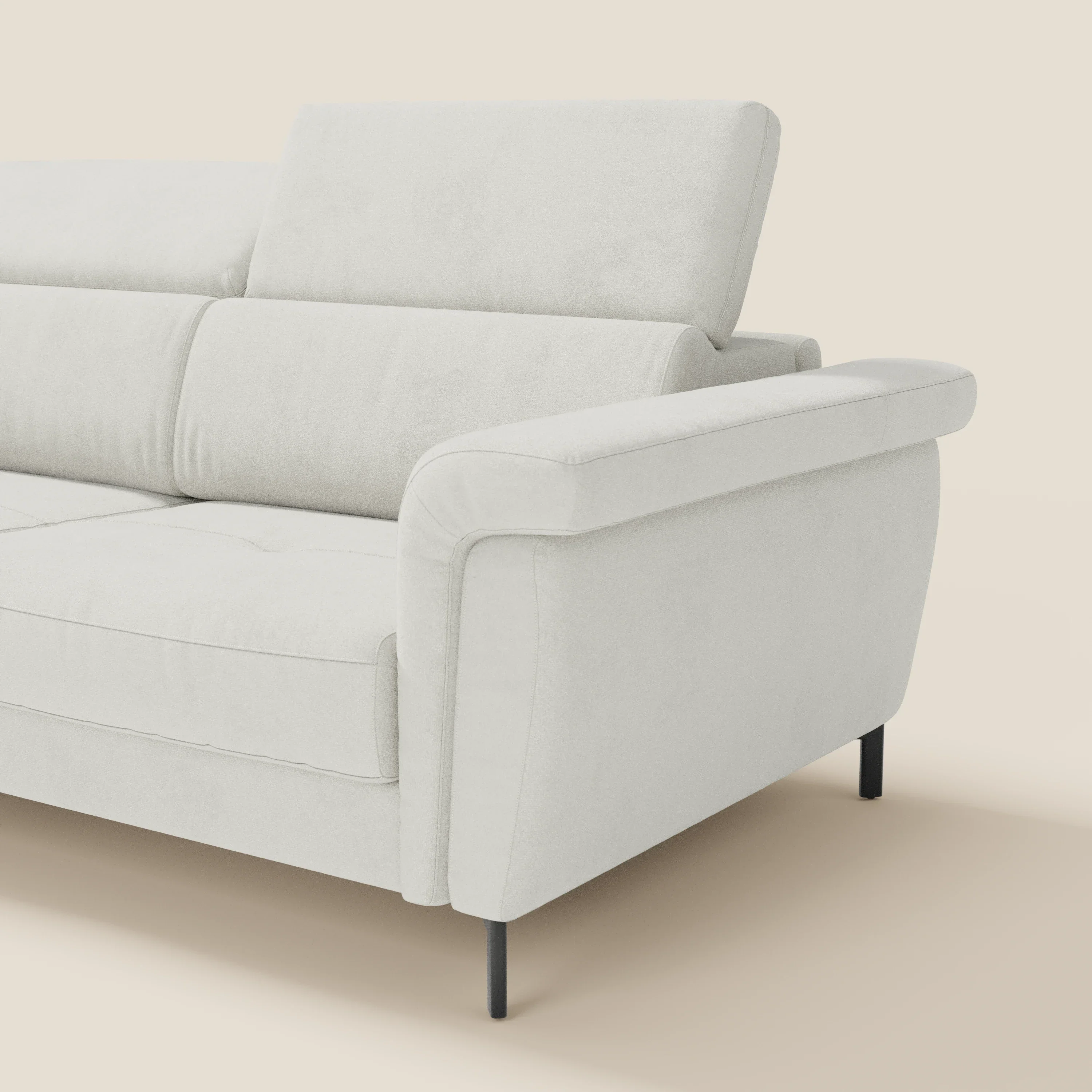 Capri canapé convertible avec méridienne coffre et têtières réglables - Tissu Effet Velours Détachable T30 - Image 196