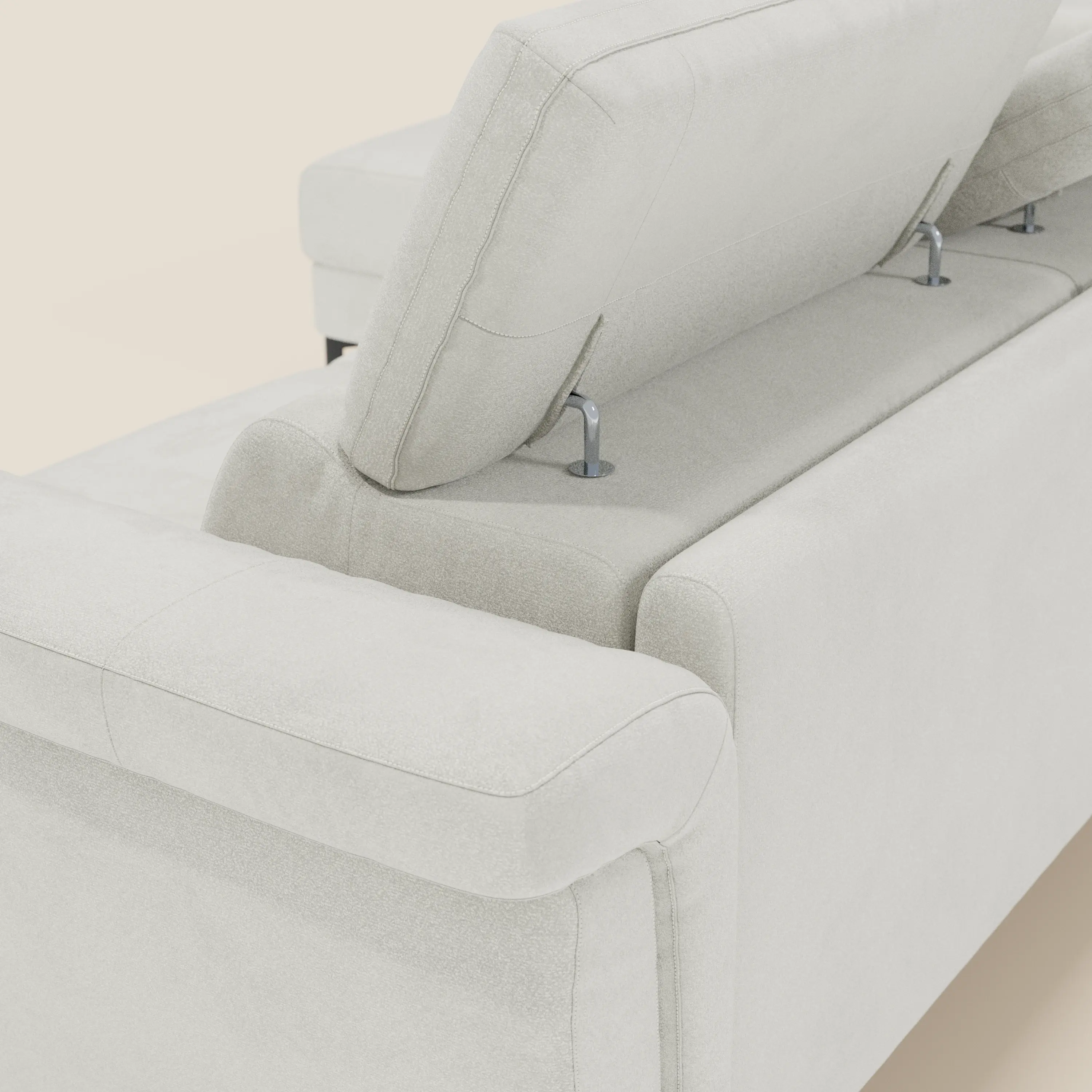 Capri canapé convertible avec méridienne coffre et têtières réglables - Tissu Effet Velours Détachable T30 - Image 199