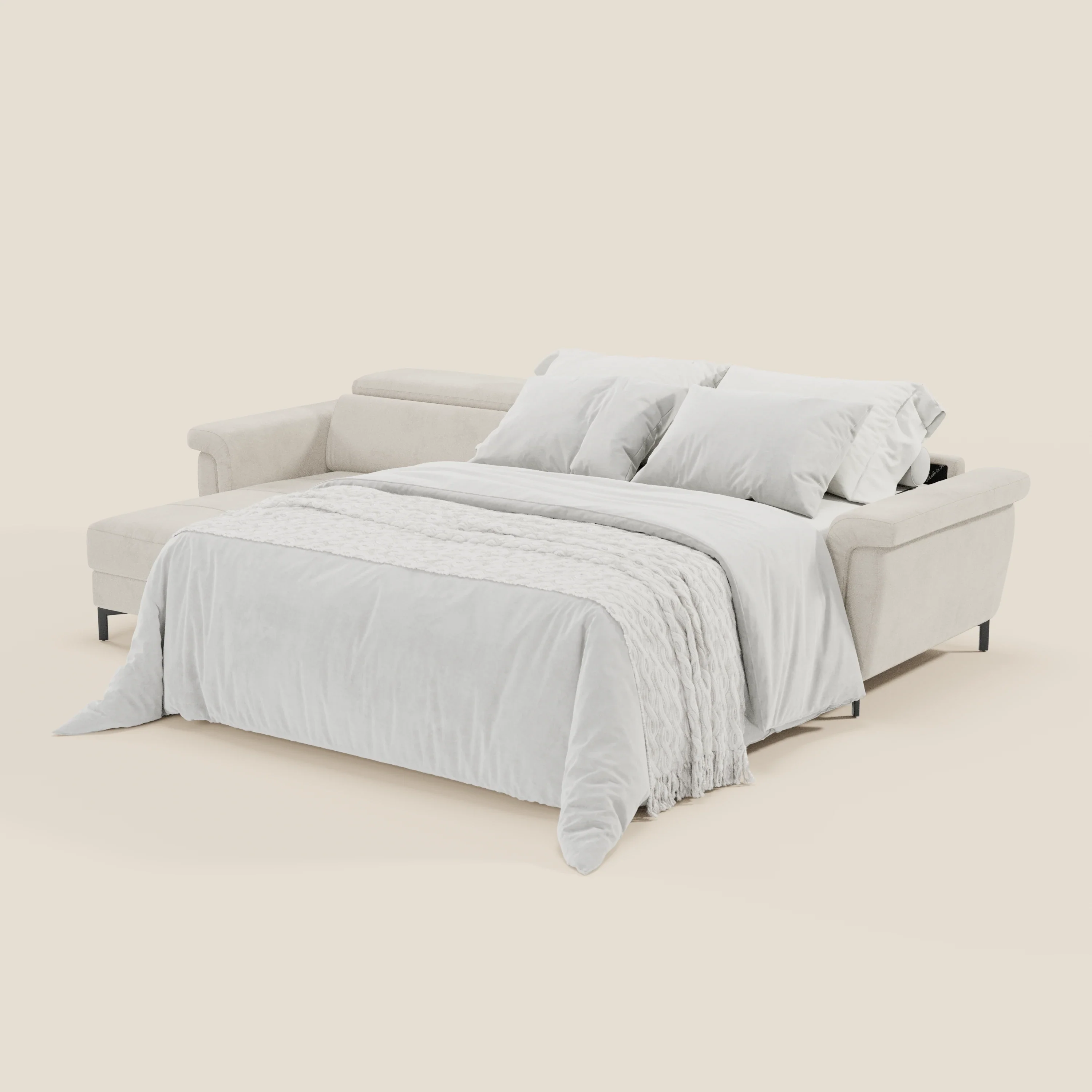 Capri canapé convertible avec méridienne coffre et têtières réglables - Tissu Effet Velours Détachable T30 - Image 20