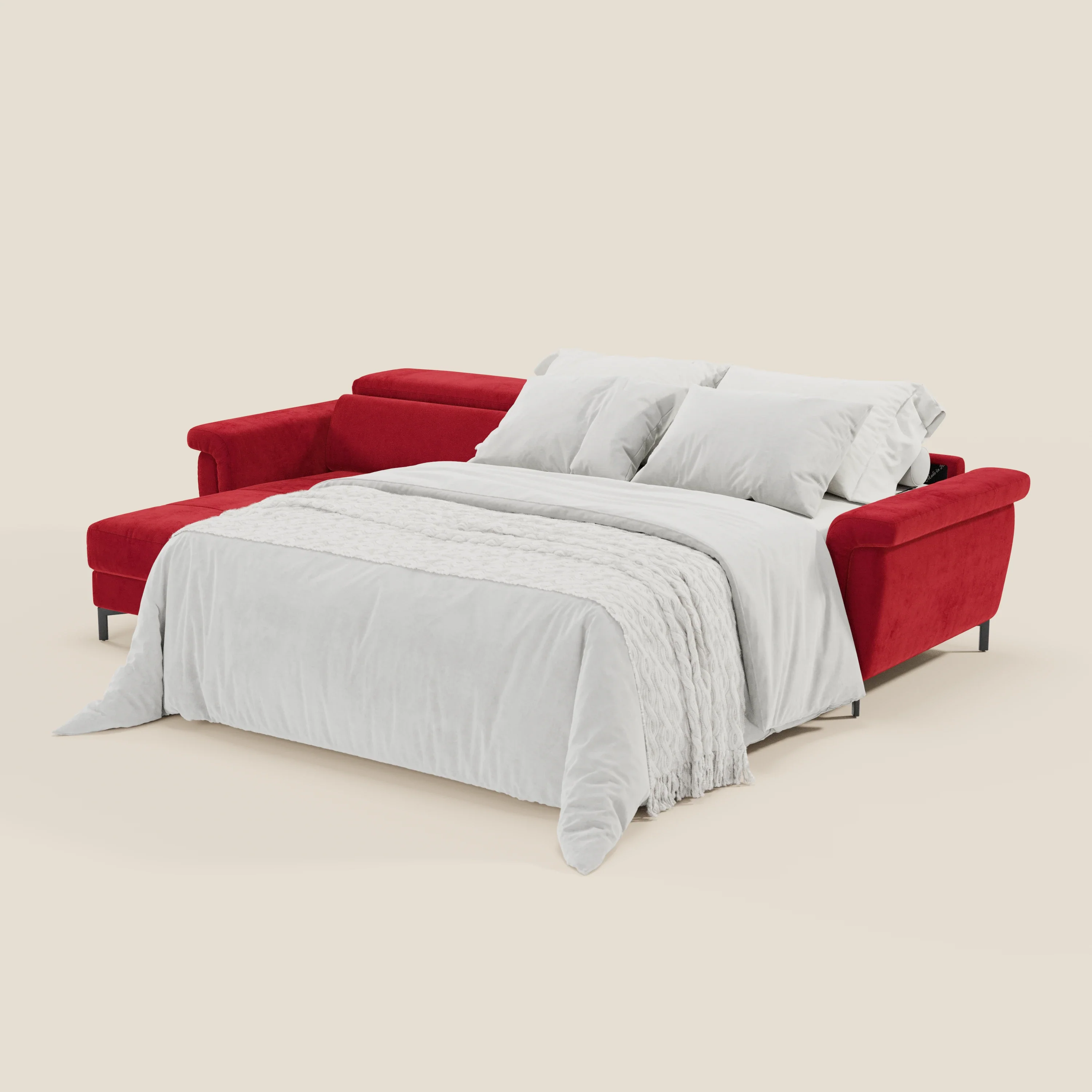 Capri canapé convertible avec méridienne coffre et têtières réglables - Tissu Effet Velours Détachable T30 - Image 206