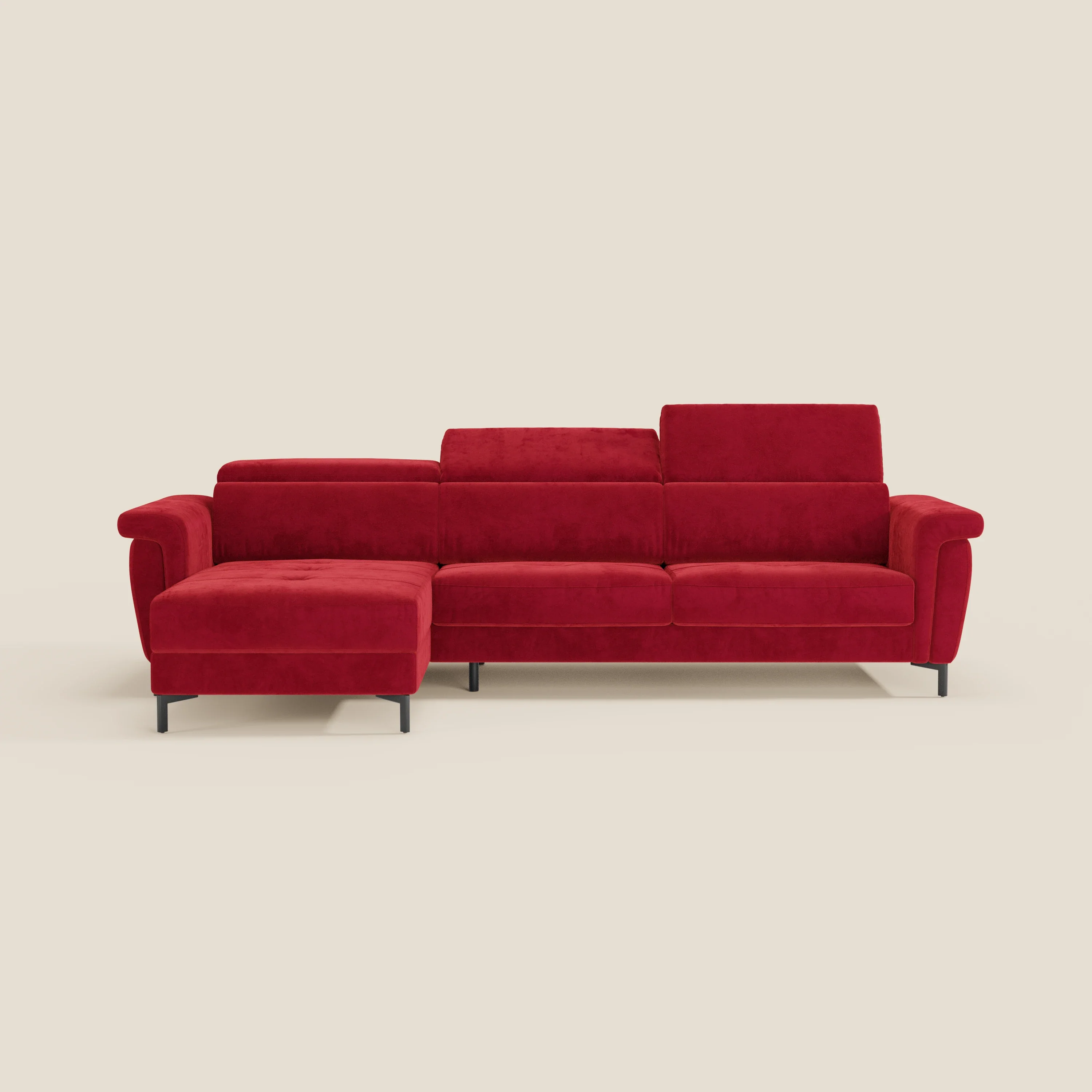 Capri canapé convertible avec méridienne coffre et têtières réglables - Tissu Effet Velours Détachable T30 - Image 207
