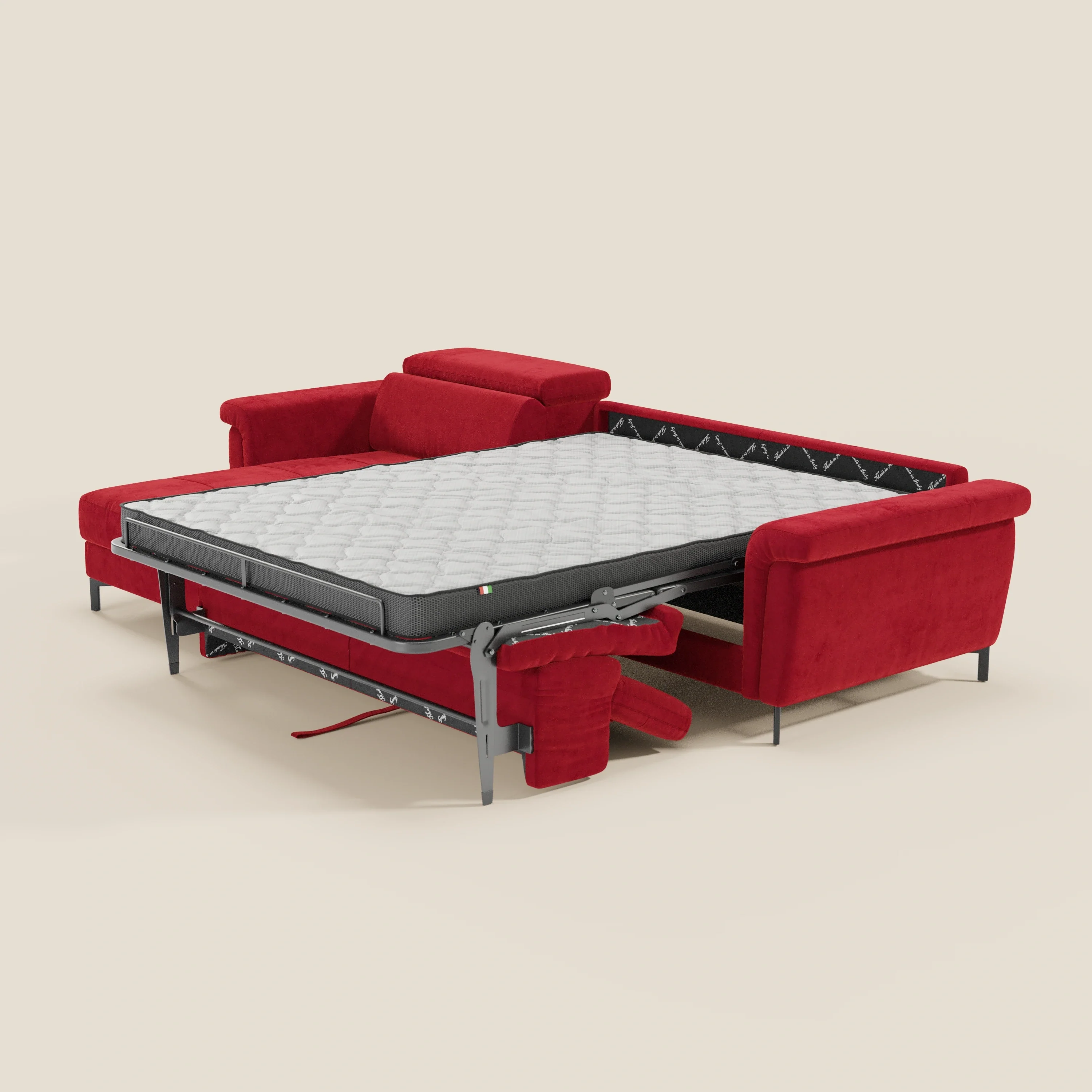 Capri canapé convertible avec méridienne coffre et têtières réglables - Tissu Effet Velours Détachable T30 - Image 214
