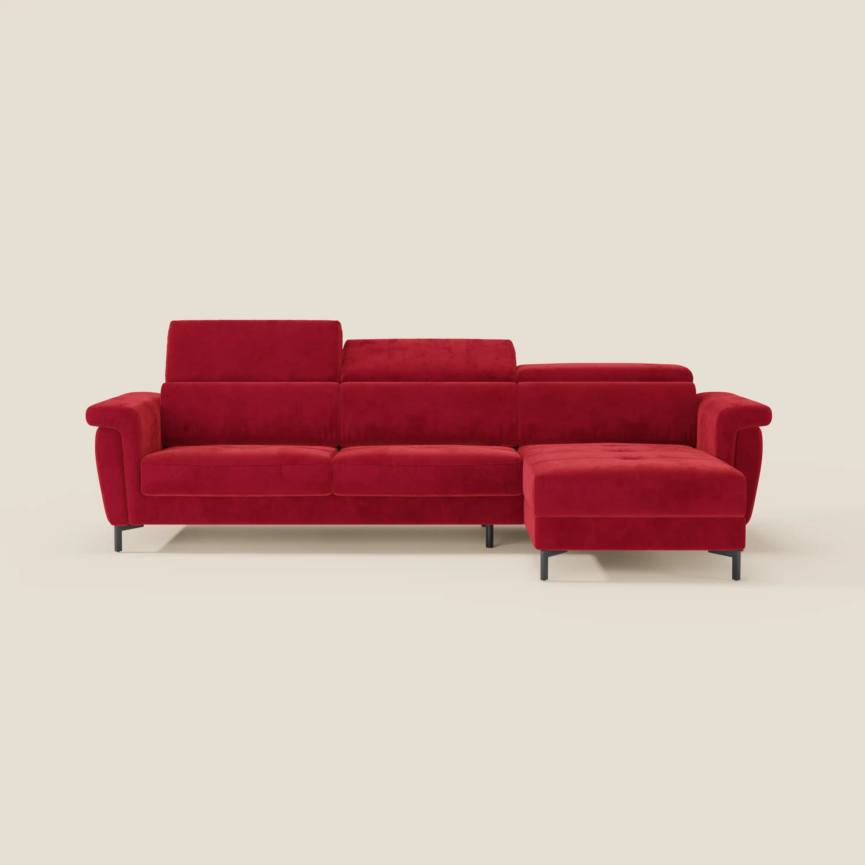 Capri canapé convertible avec méridienne coffre et têtières réglables - Tissu Effet Velours Détachable T30 - Image 216