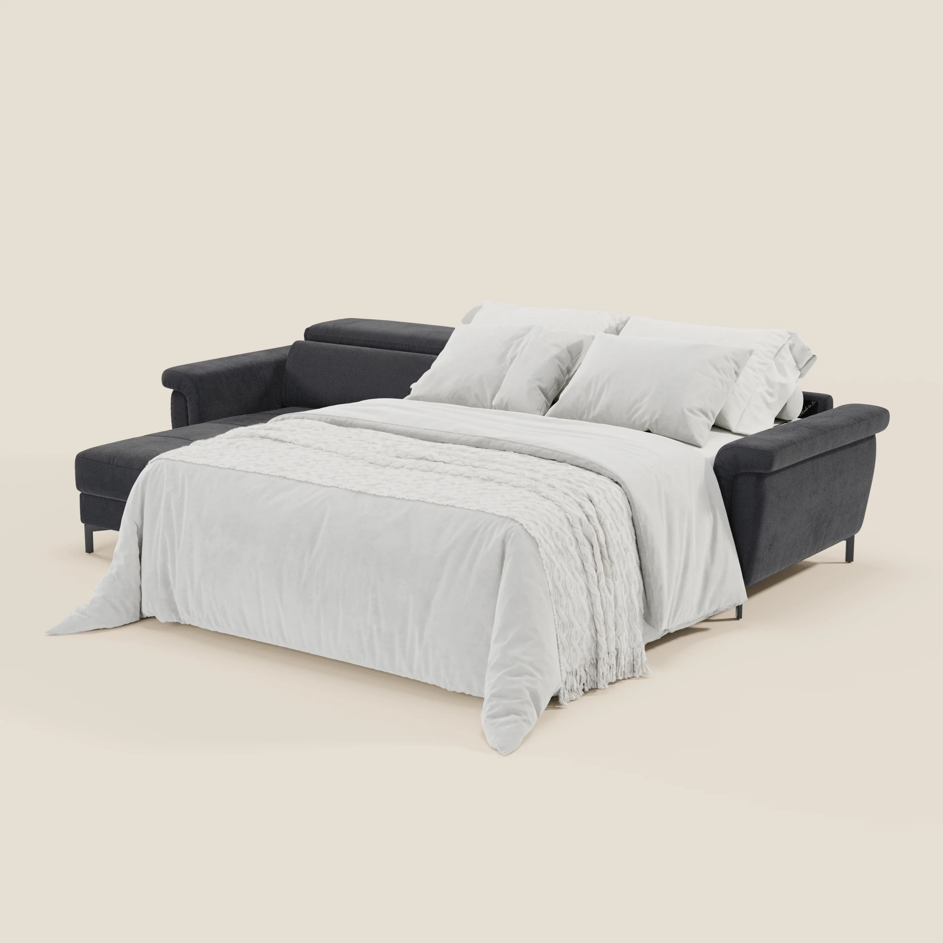Capri canapé convertible avec méridienne coffre et têtières réglables - Tissu Effet Velours Détachable T30 - Image 221