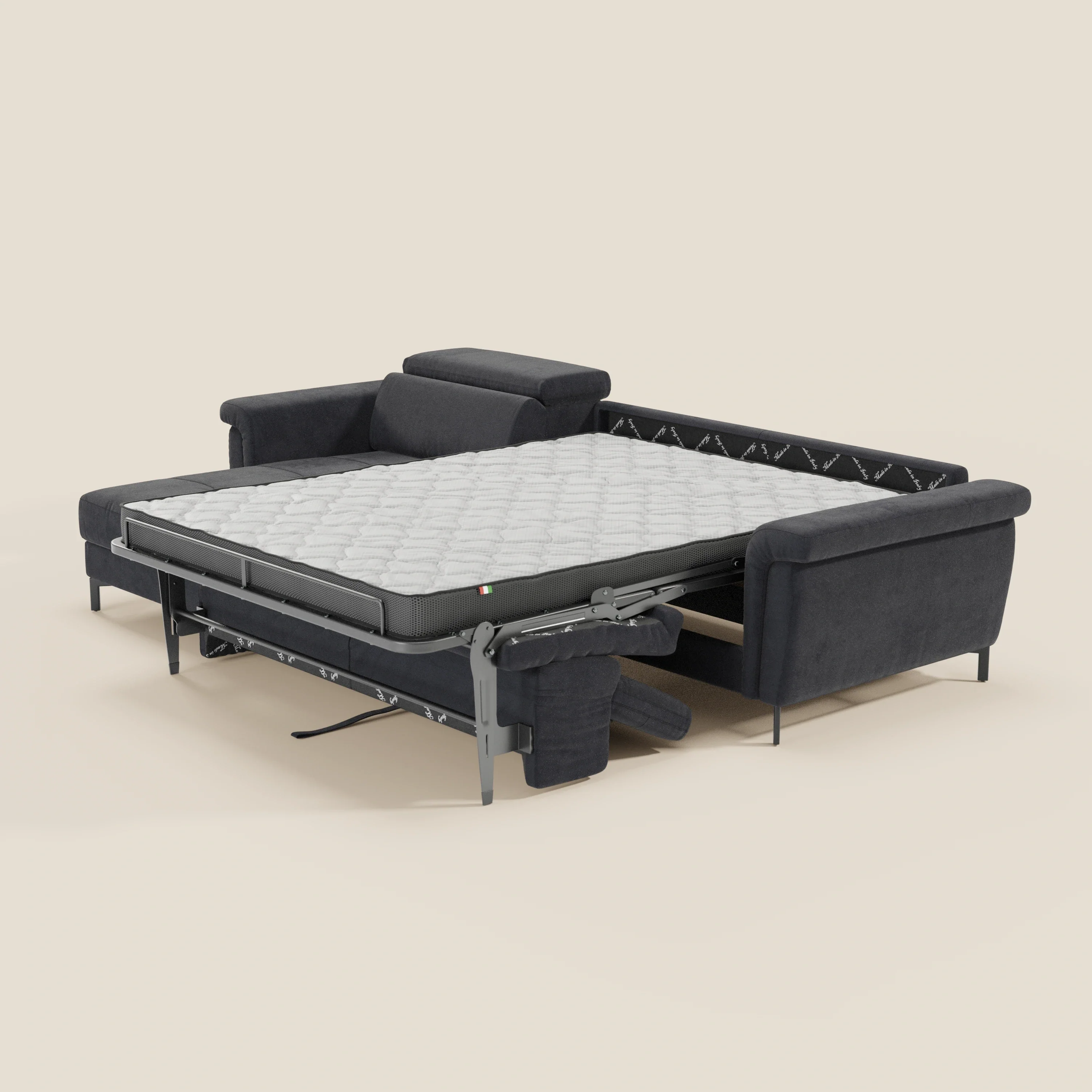 Capri canapé convertible avec méridienne coffre et têtières réglables - Tissu Effet Velours Détachable T30 - Image 229