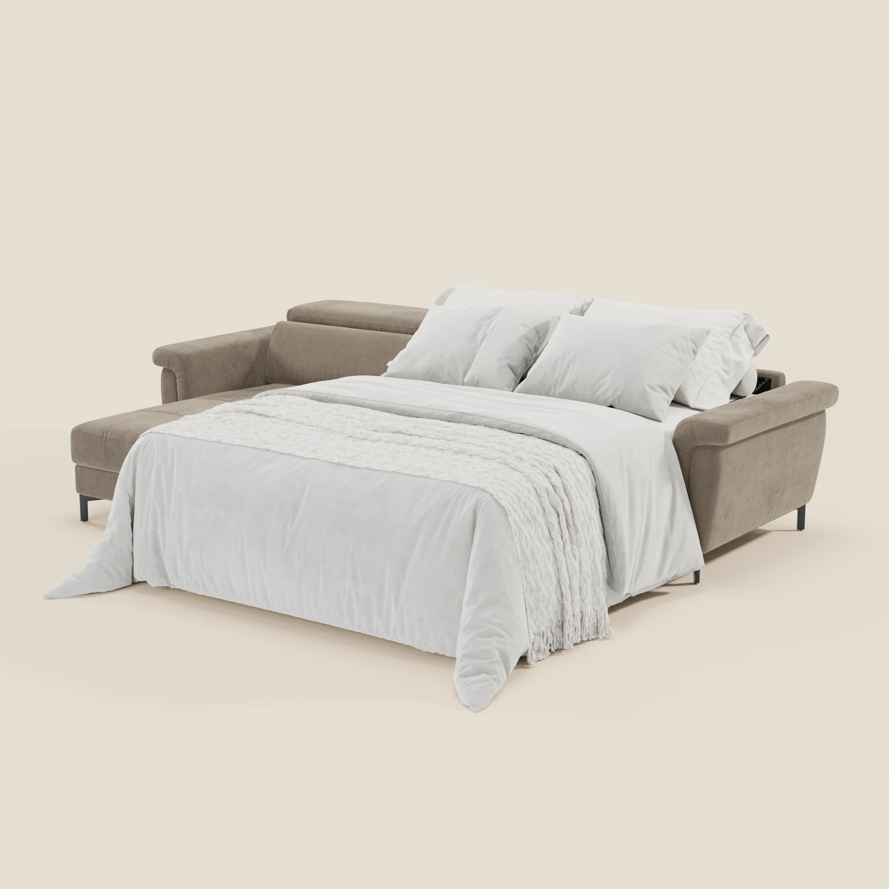 Capri canapé convertible avec méridienne coffre et têtières réglables - Tissu Effet Velours Détachable T30 - Image 34
