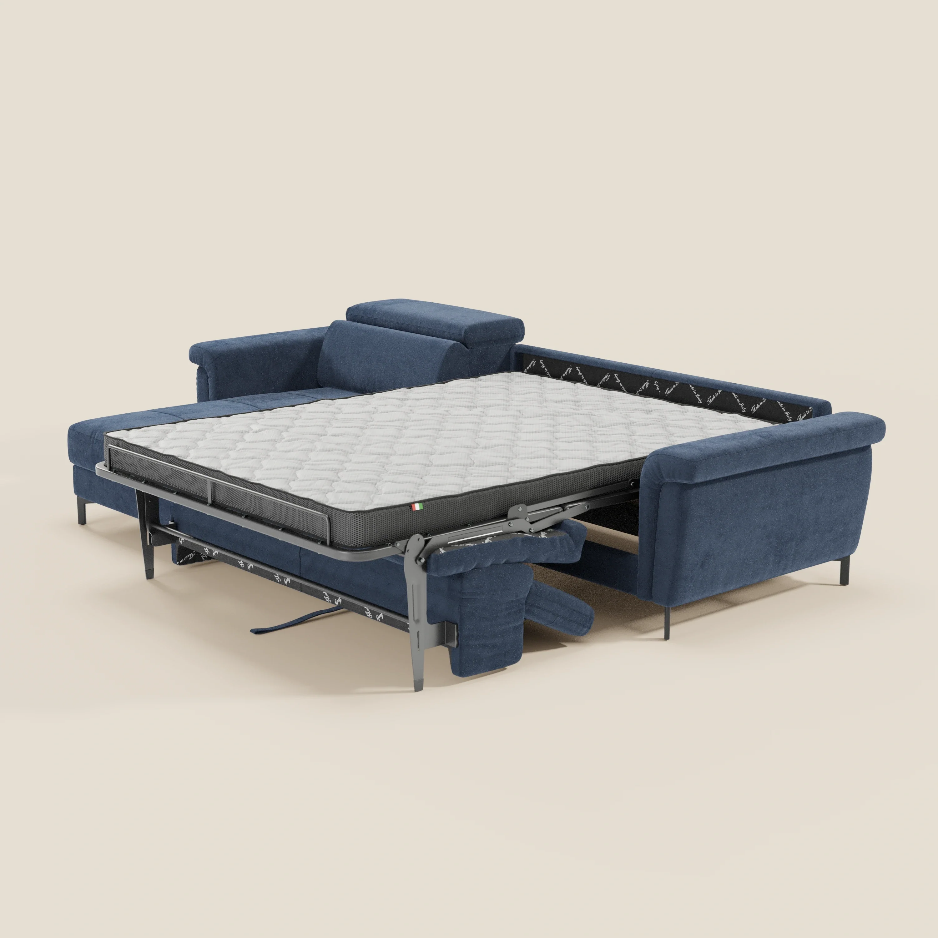 Capri canapé convertible avec méridienne coffre et têtières réglables - Tissu Effet Velours Détachable T30 - Image 98