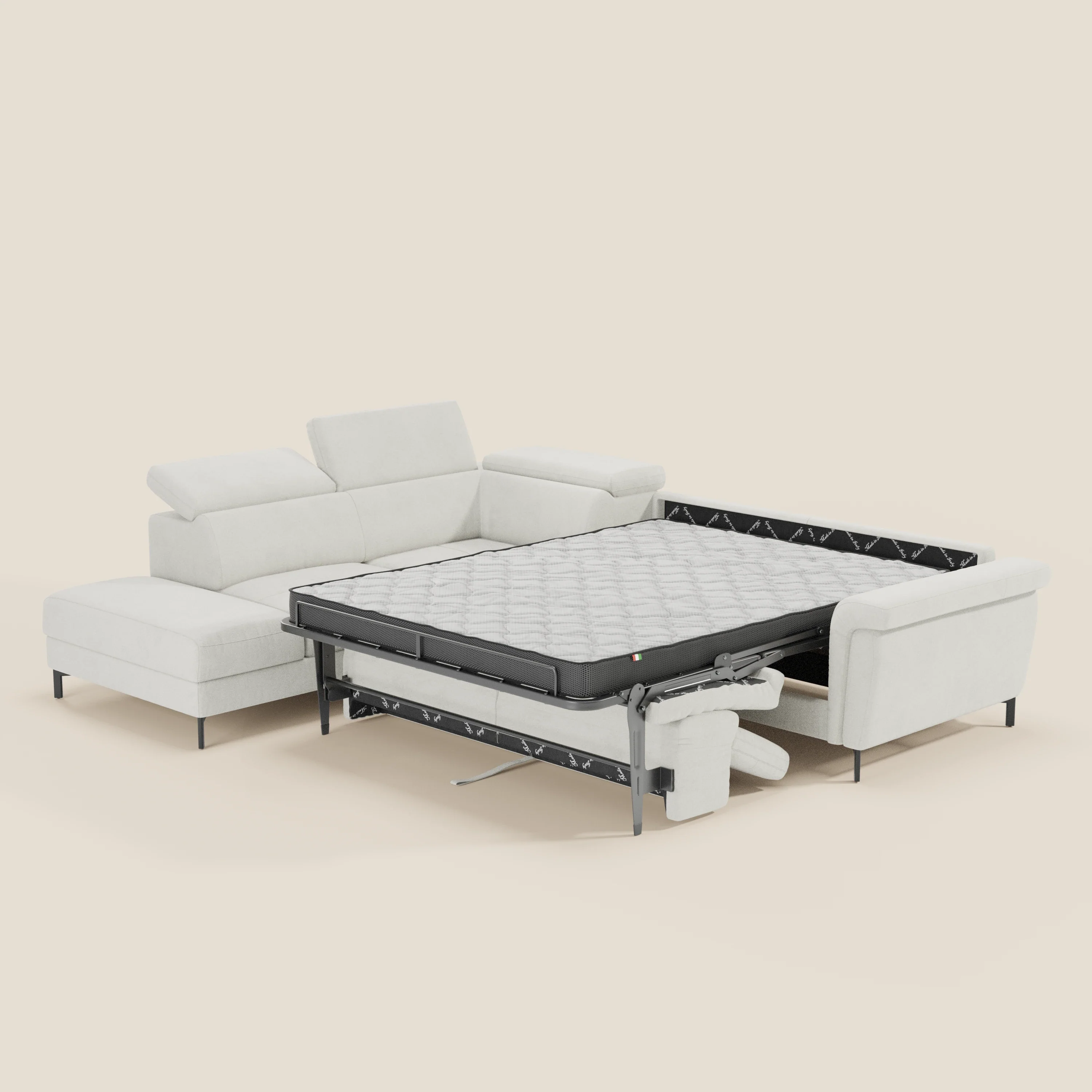 Capri canapé d'angle convertible avec Têtières Réglables et Matelas haute performance en Tissu Effet Velours Détachable T30 - Image 198
