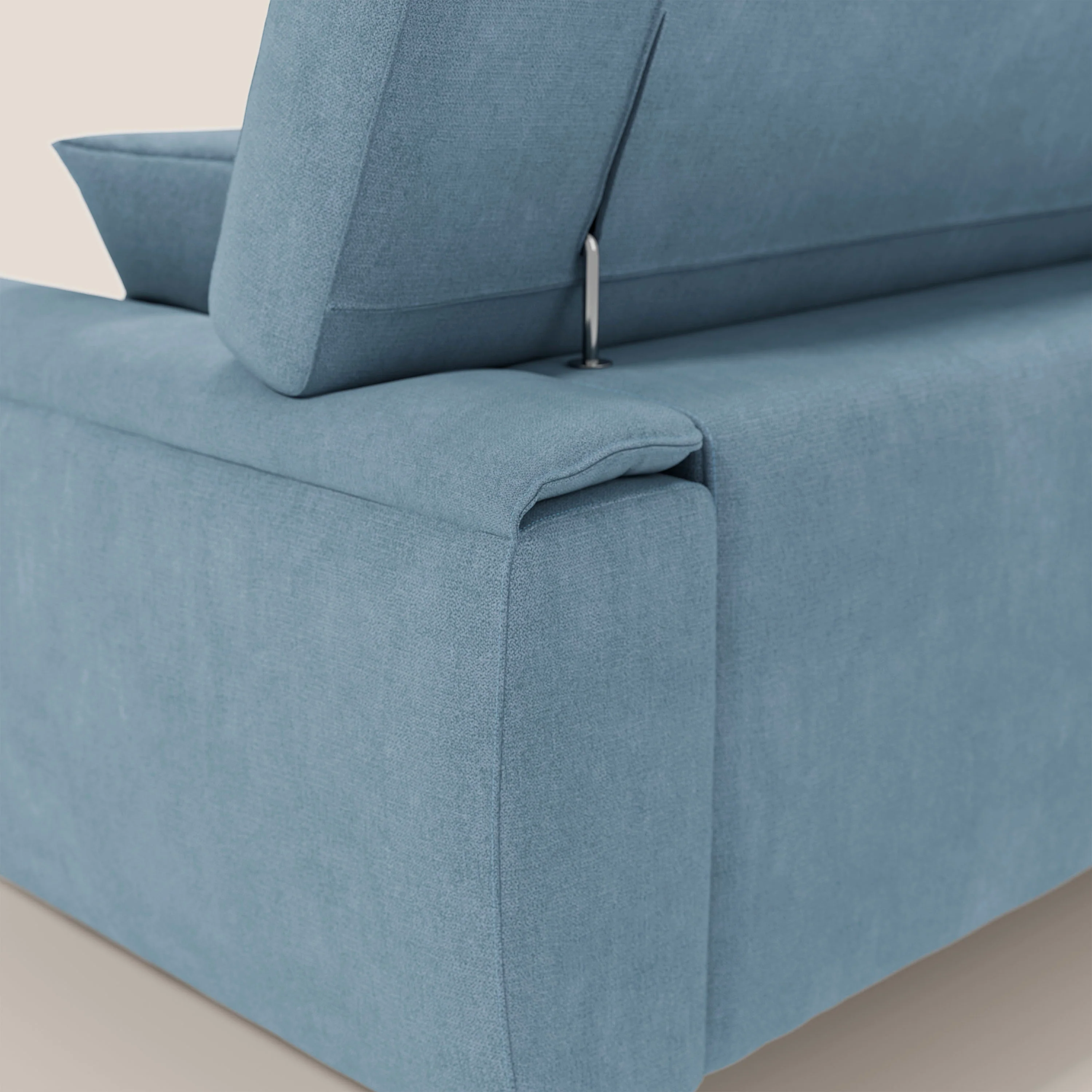 Caravaggio Canapé avec assises extensibles et têtières réglables en tissu imperméable T02 sucre glace - Image 10