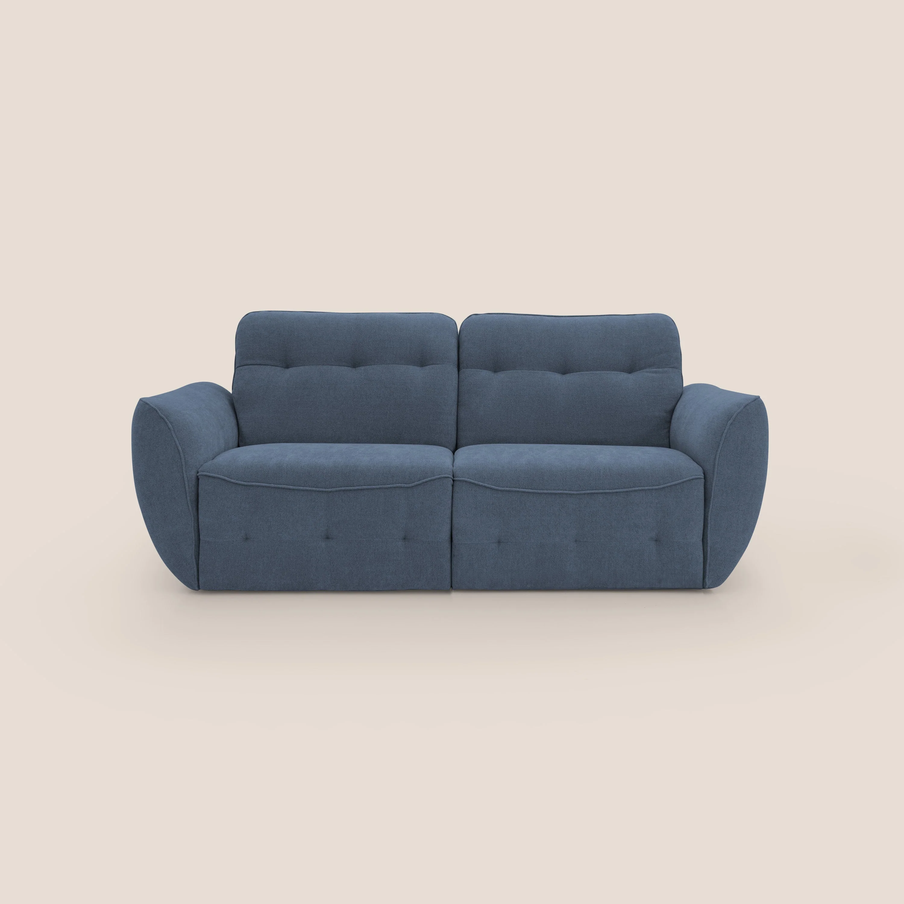 Cerbero canapé 2 ou 3 places en bouclette douce imperméable T07 bleu