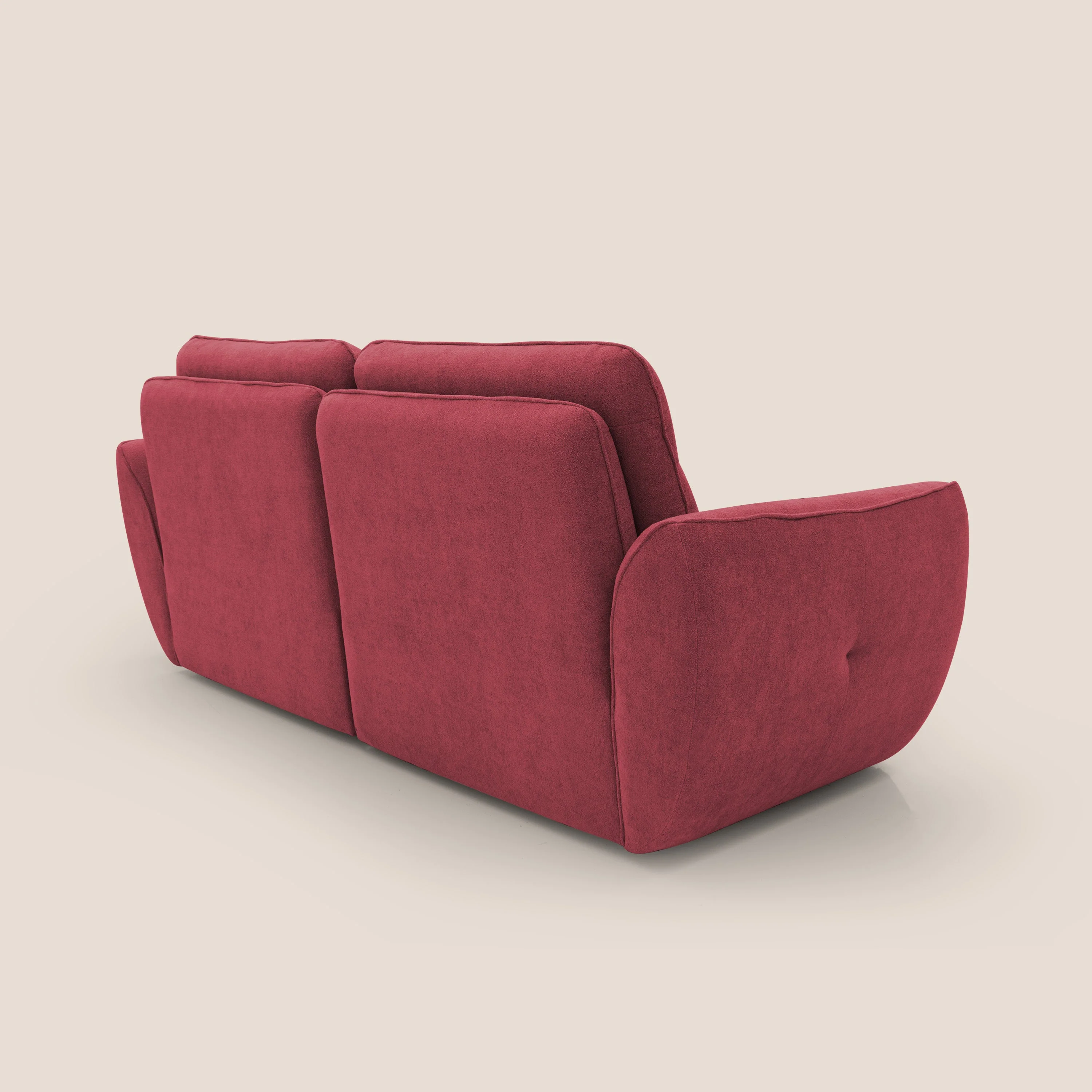 Cerbero canapé 2 ou 3 places en bouclette douce imperméable T07 rouge - Image 7