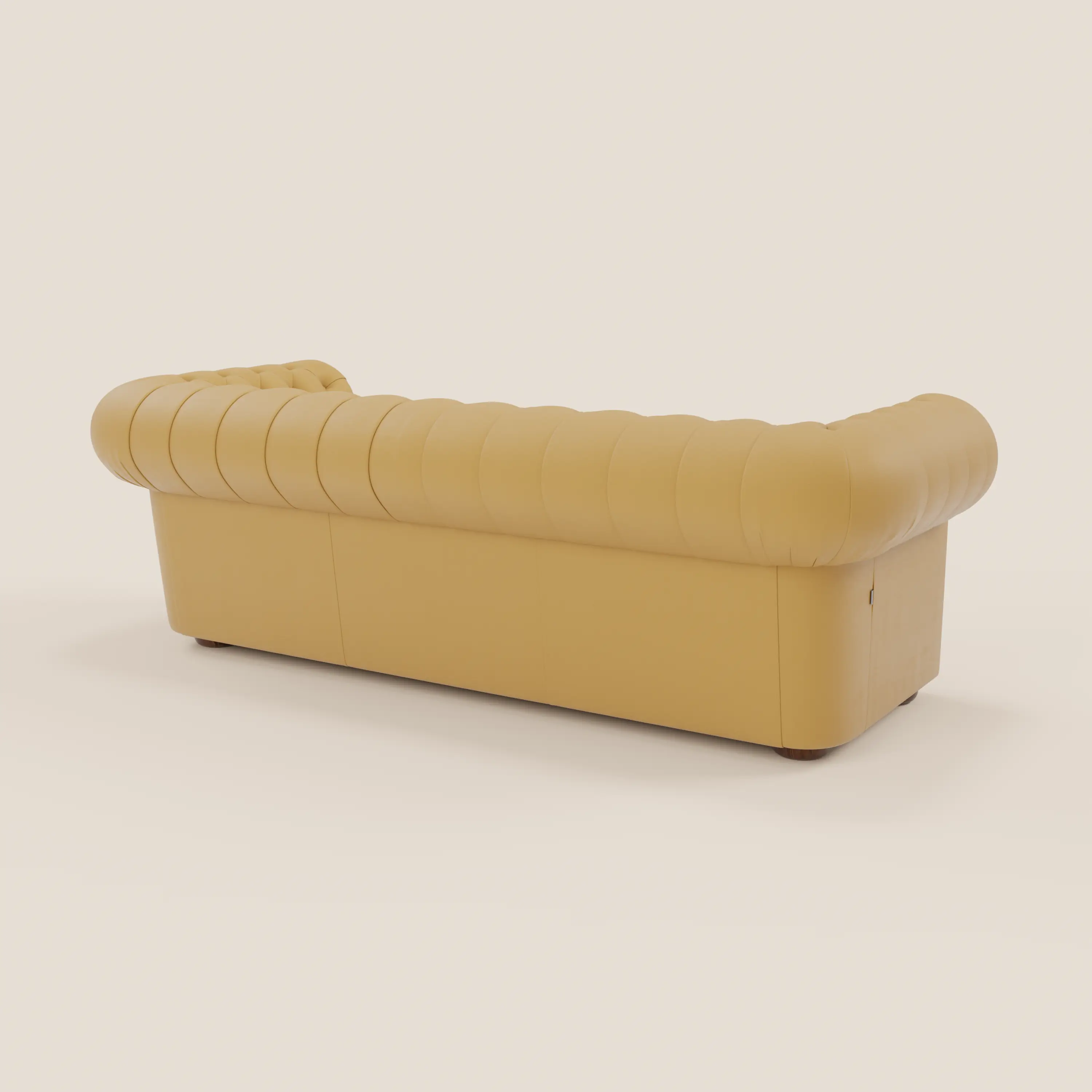 Chester 4 places 3 assises en véritable cuir - Chesterfield capitonnage artisanal - Image 107