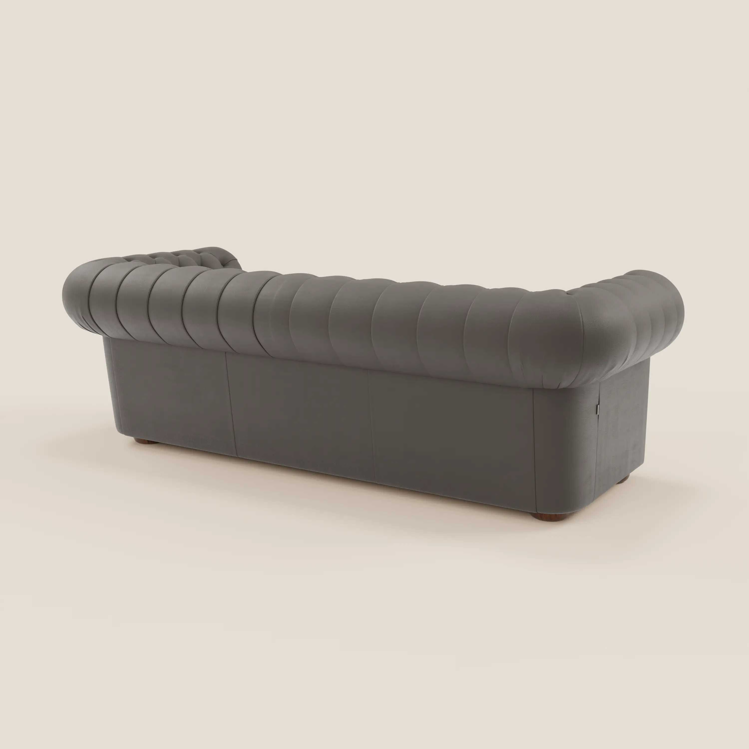 Chester 4 places 3 assises en véritable cuir - Chesterfield capitonnage artisanal - Image 117