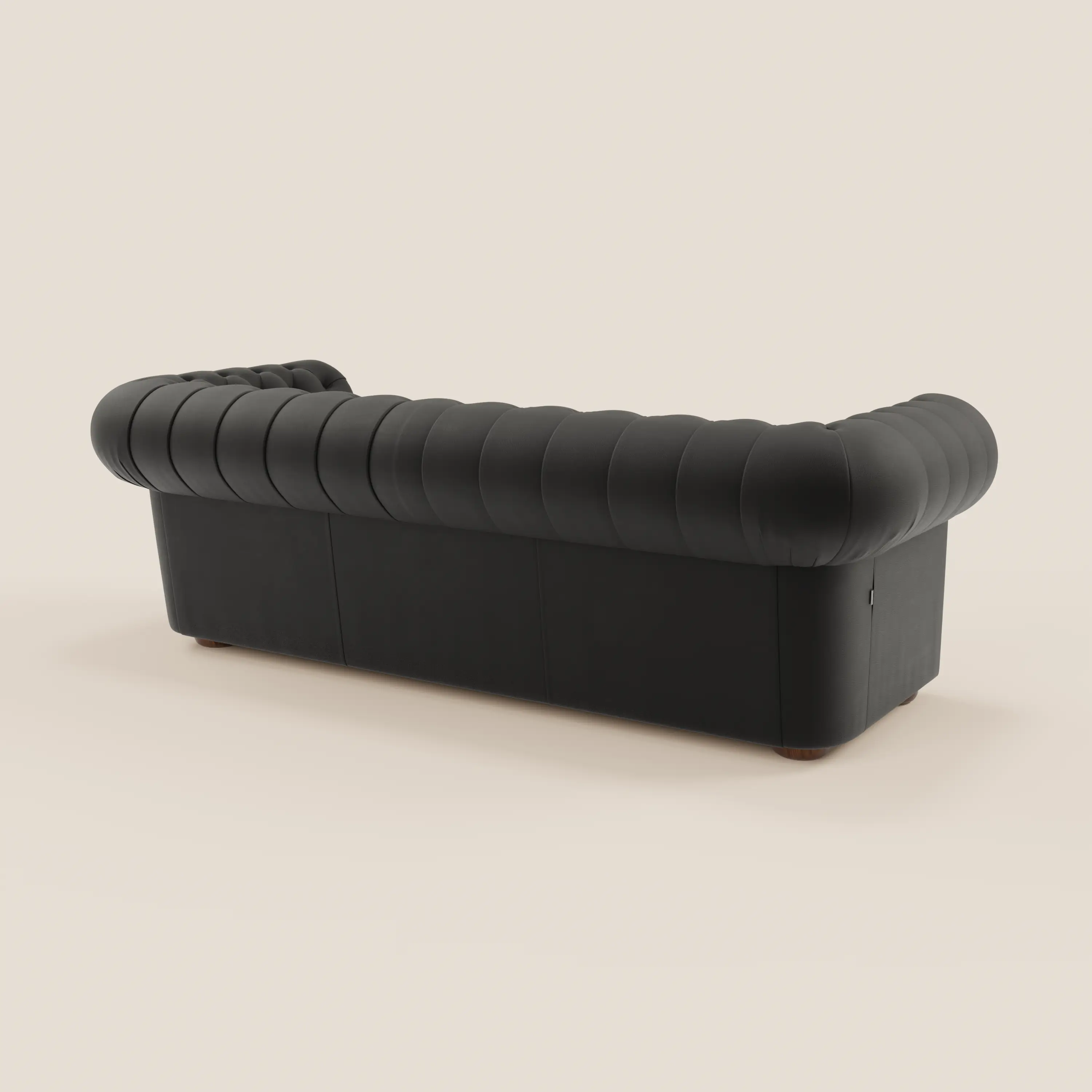 Chester 4 places 3 assises en véritable cuir - Chesterfield capitonnage artisanal - Image 127