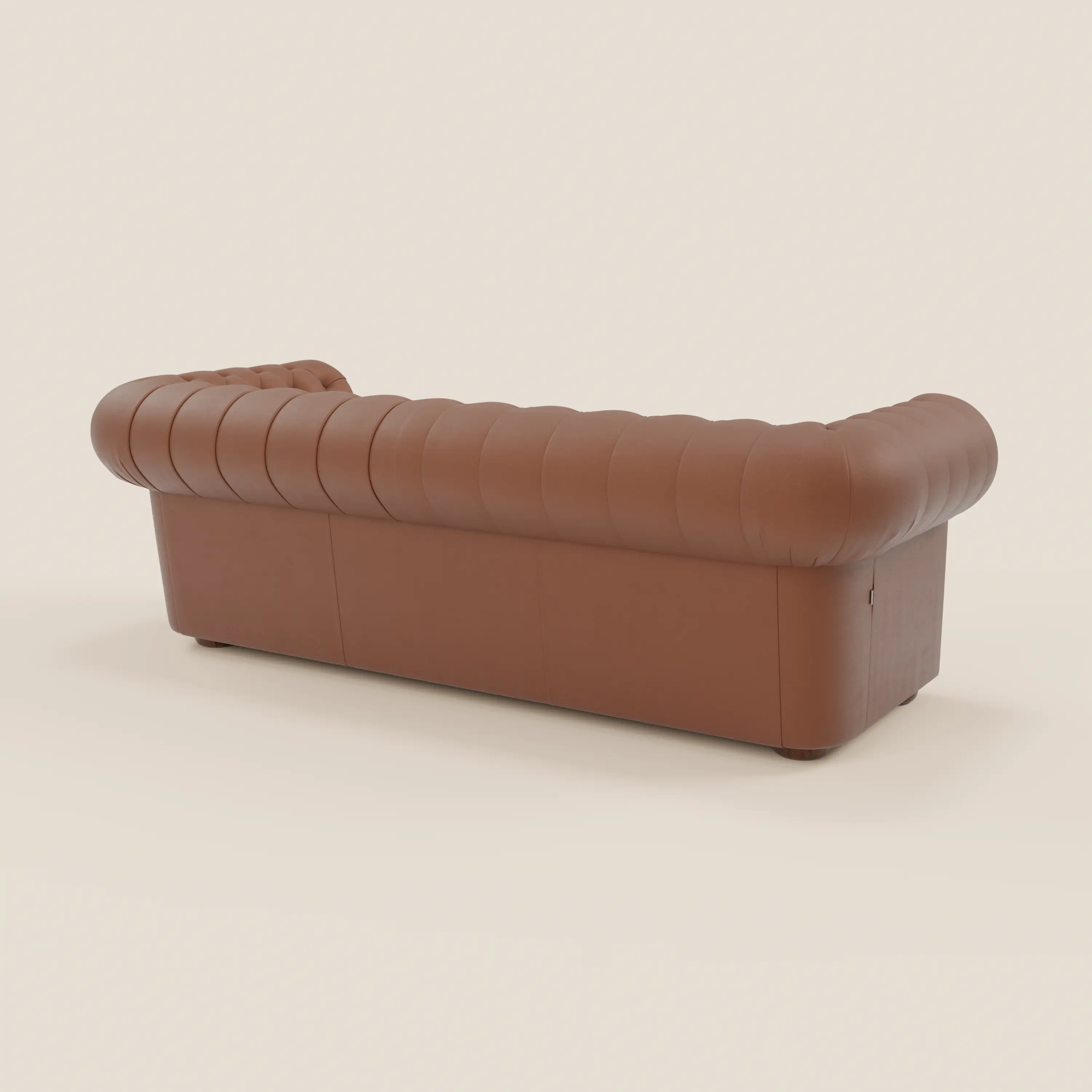 Chester 4 places 3 assises en véritable cuir - Chesterfield capitonnage artisanal - Image 137