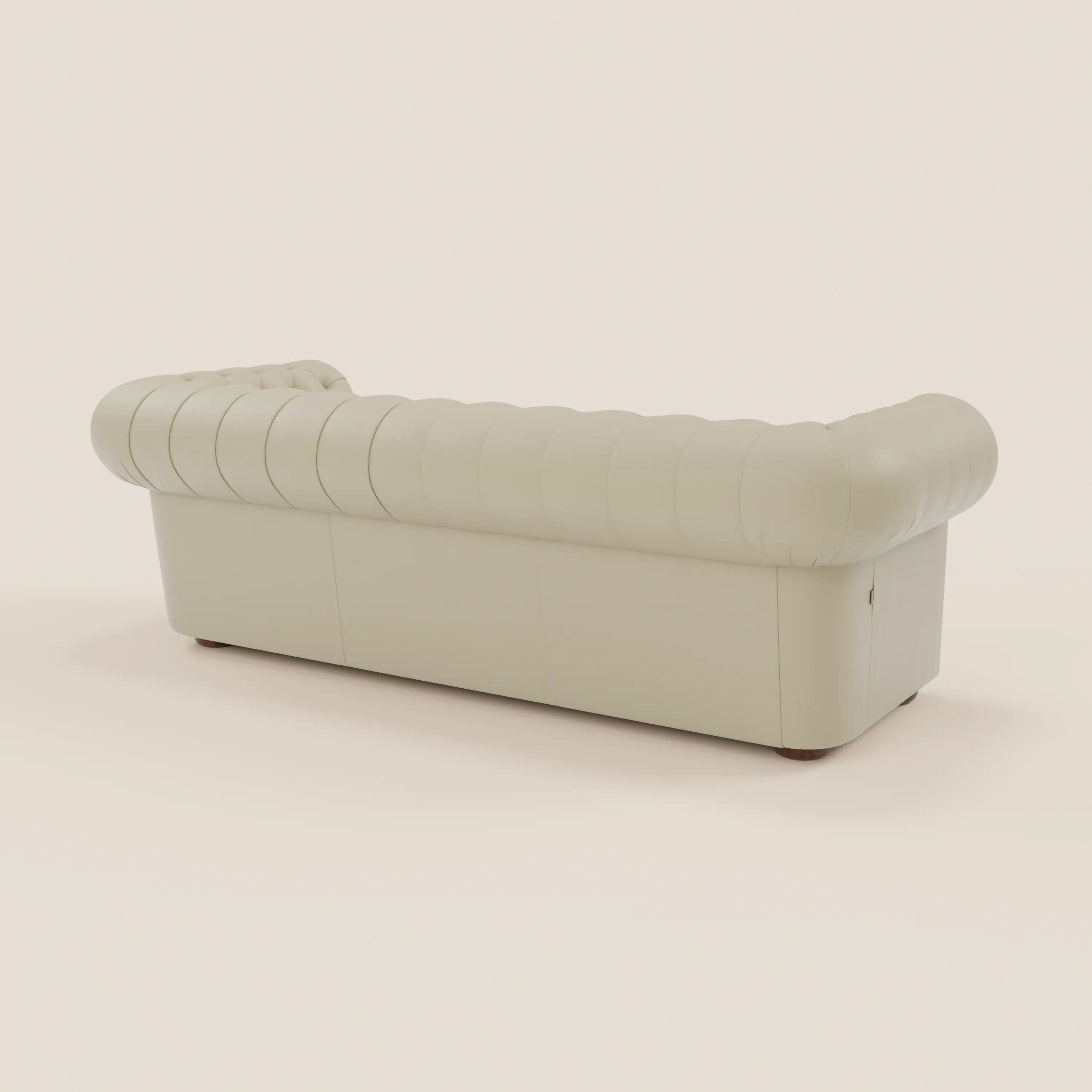 Chester 4 places 3 assises en véritable cuir - Chesterfield capitonnage artisanal - Image 27