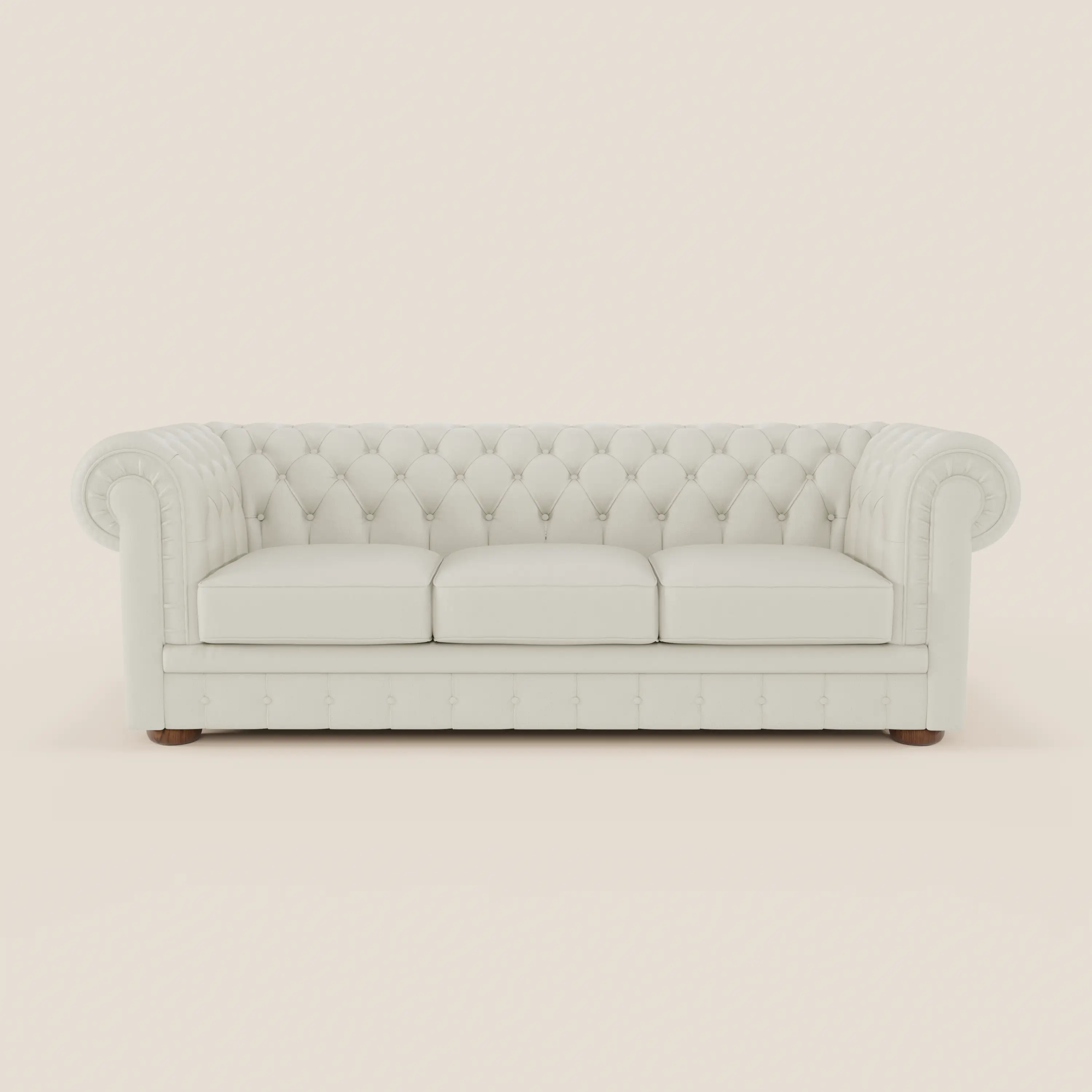 Chester 4 places 3 assises en véritable cuir - Chesterfield capitonnage artisanal - Image 32