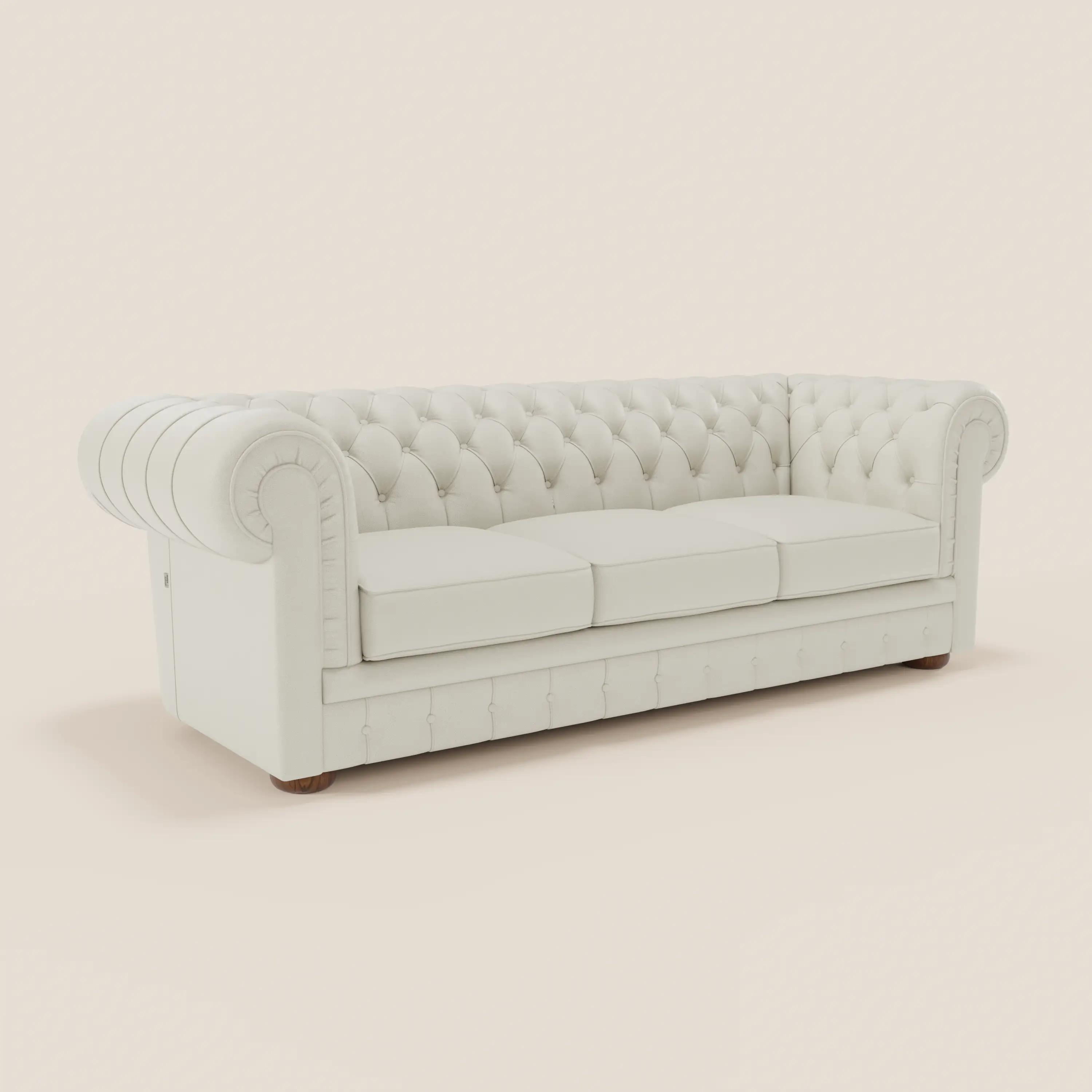 Chester 4 places 3 assises en véritable cuir - Chesterfield capitonnage artisanal - Image 33