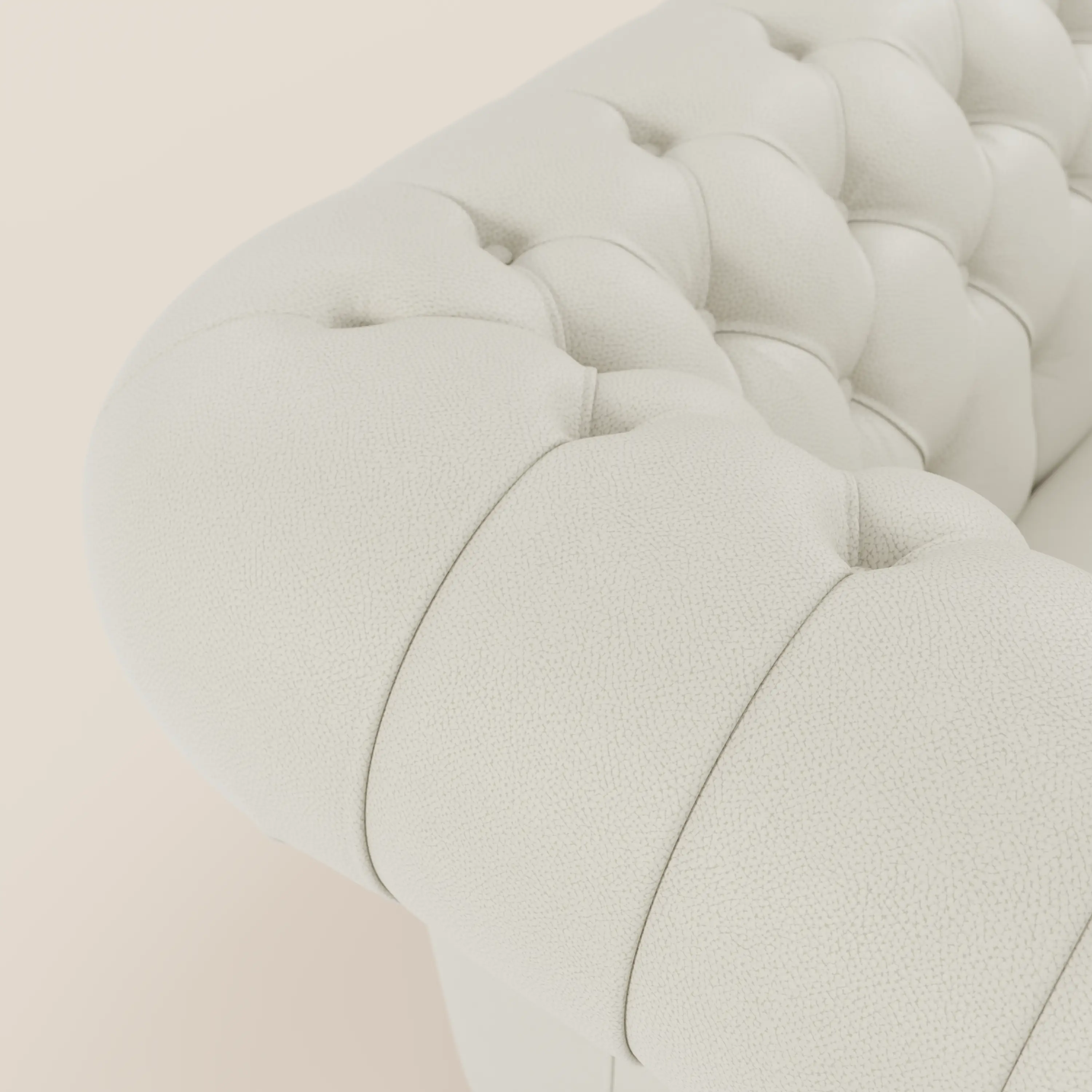 Chester 4 places 3 assises en véritable cuir - Chesterfield capitonnage artisanal - Image 35