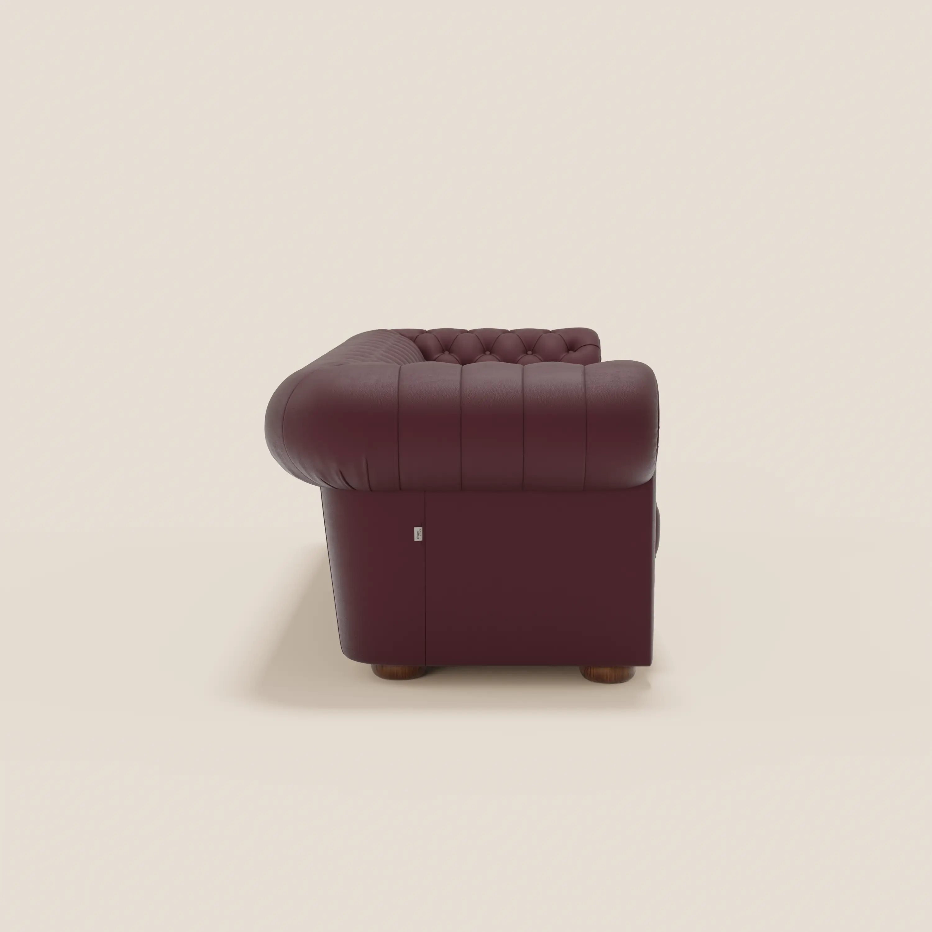 Chester 4 places 3 assises en véritable cuir - Chesterfield capitonnage artisanal - Image 46