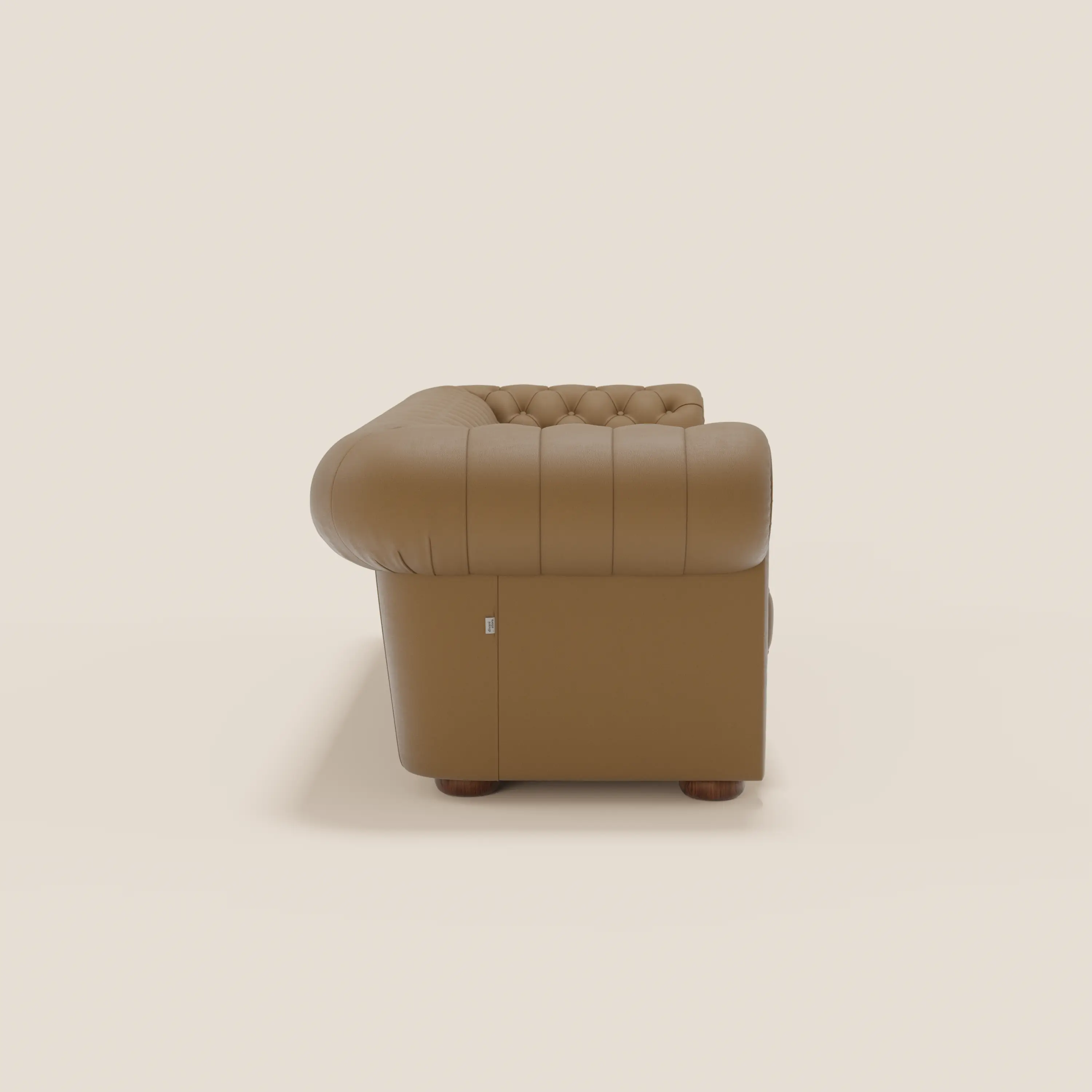 Chester 4 places 3 assises en véritable cuir - Chesterfield capitonnage artisanal - Image 86