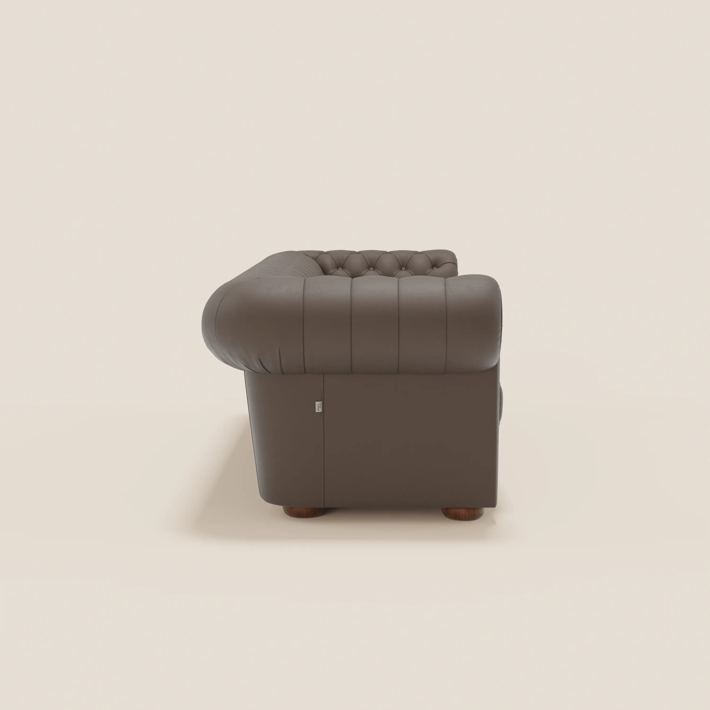 Chester 4 places 3 assises en véritable cuir - Chesterfield capitonnage artisanal - Image 96