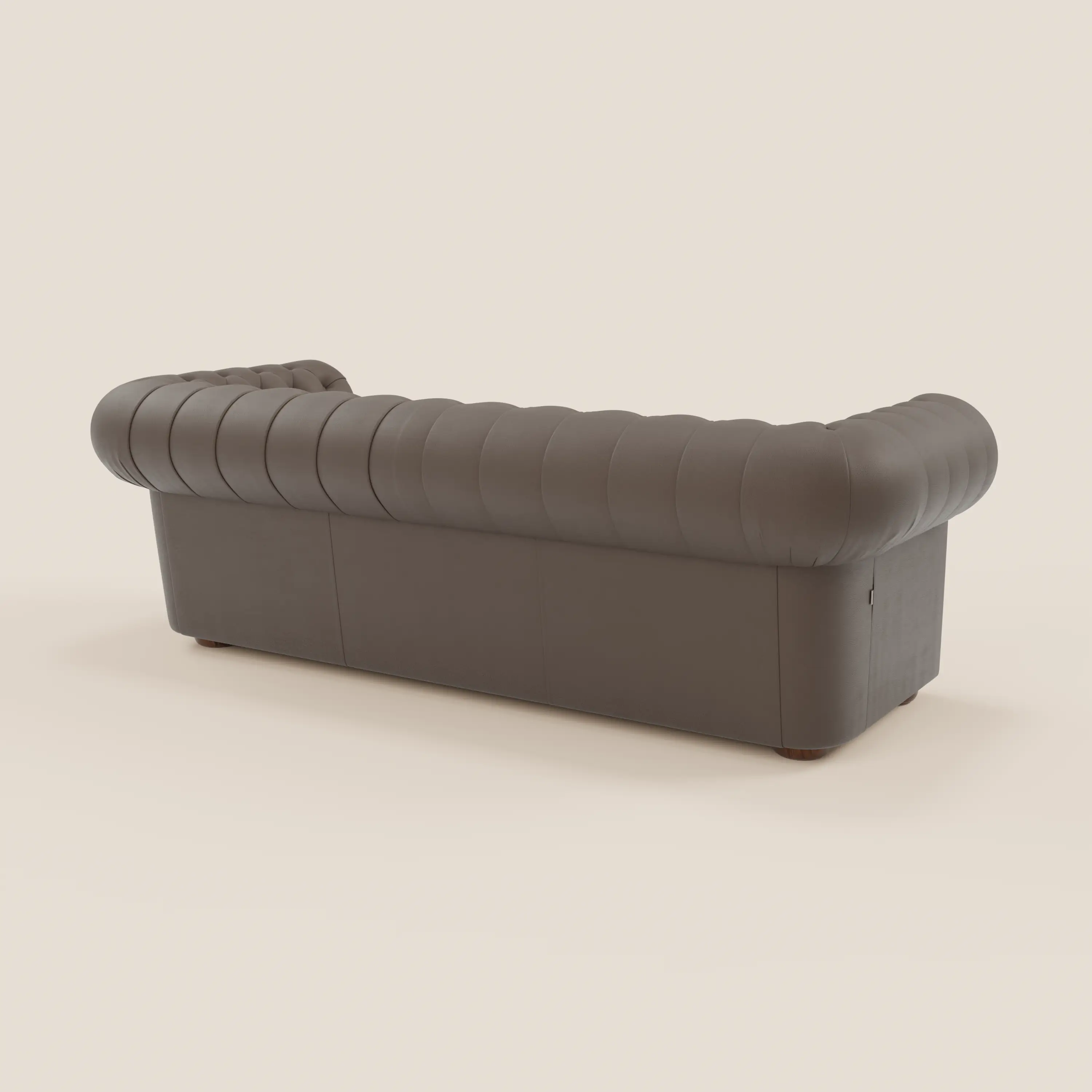 Chester 4 places 3 assises en véritable cuir - Chesterfield capitonnage artisanal - Image 97