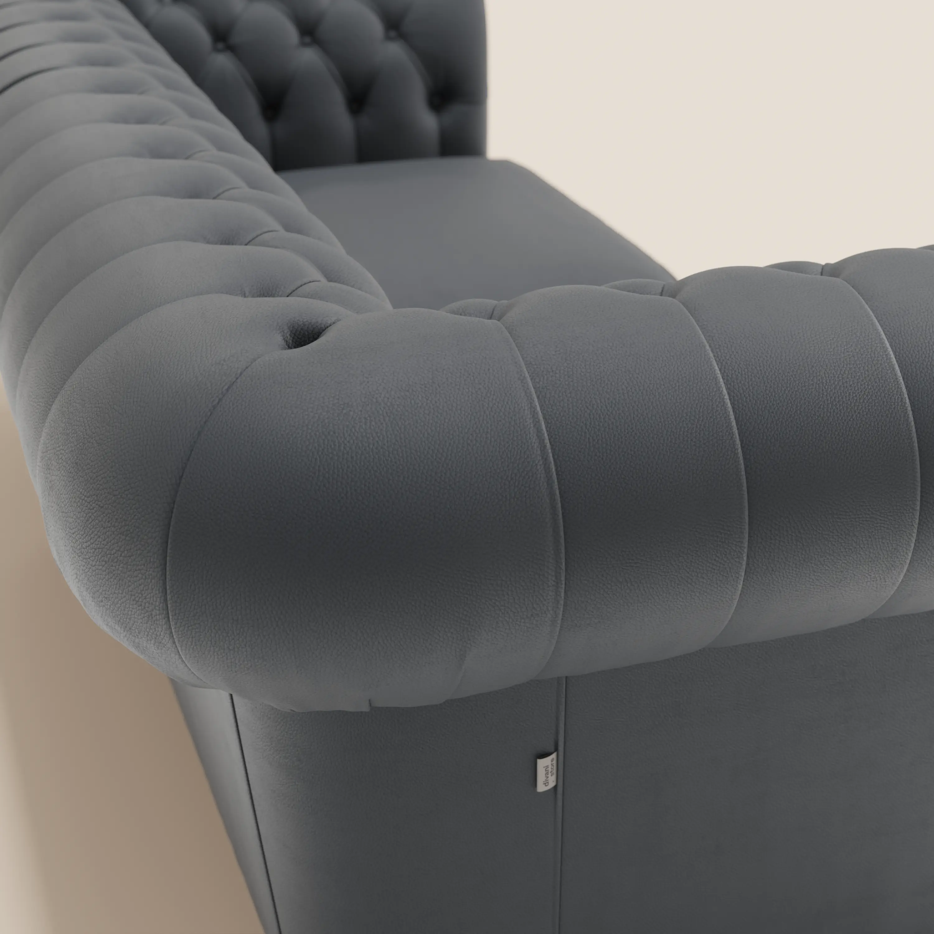 Chester - Canapé Chesterfield en véritable cuir 2 ou 3 places - Image 19
