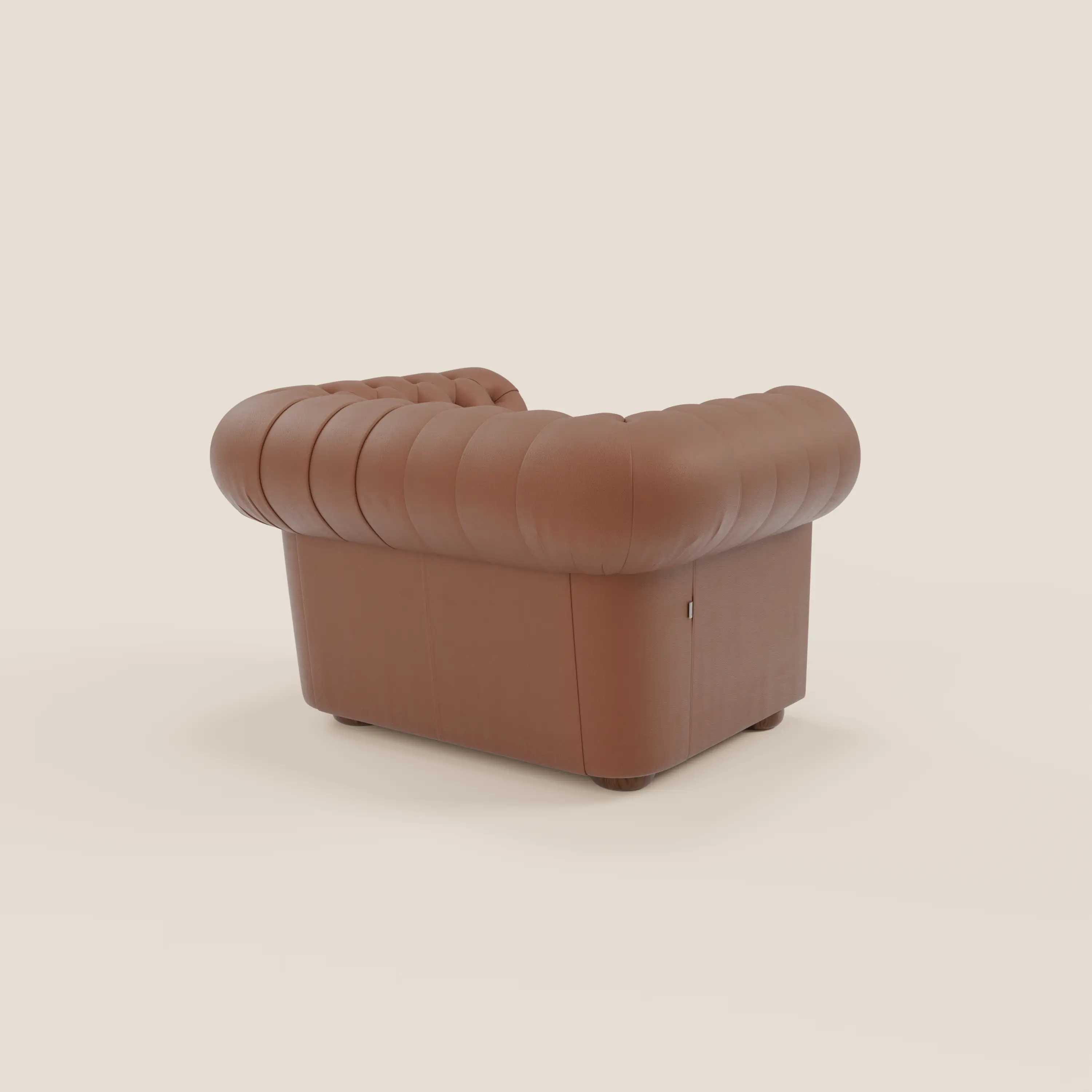 Chester Fauteuil en véritable cuir avec capitonné artisanal - Image 106