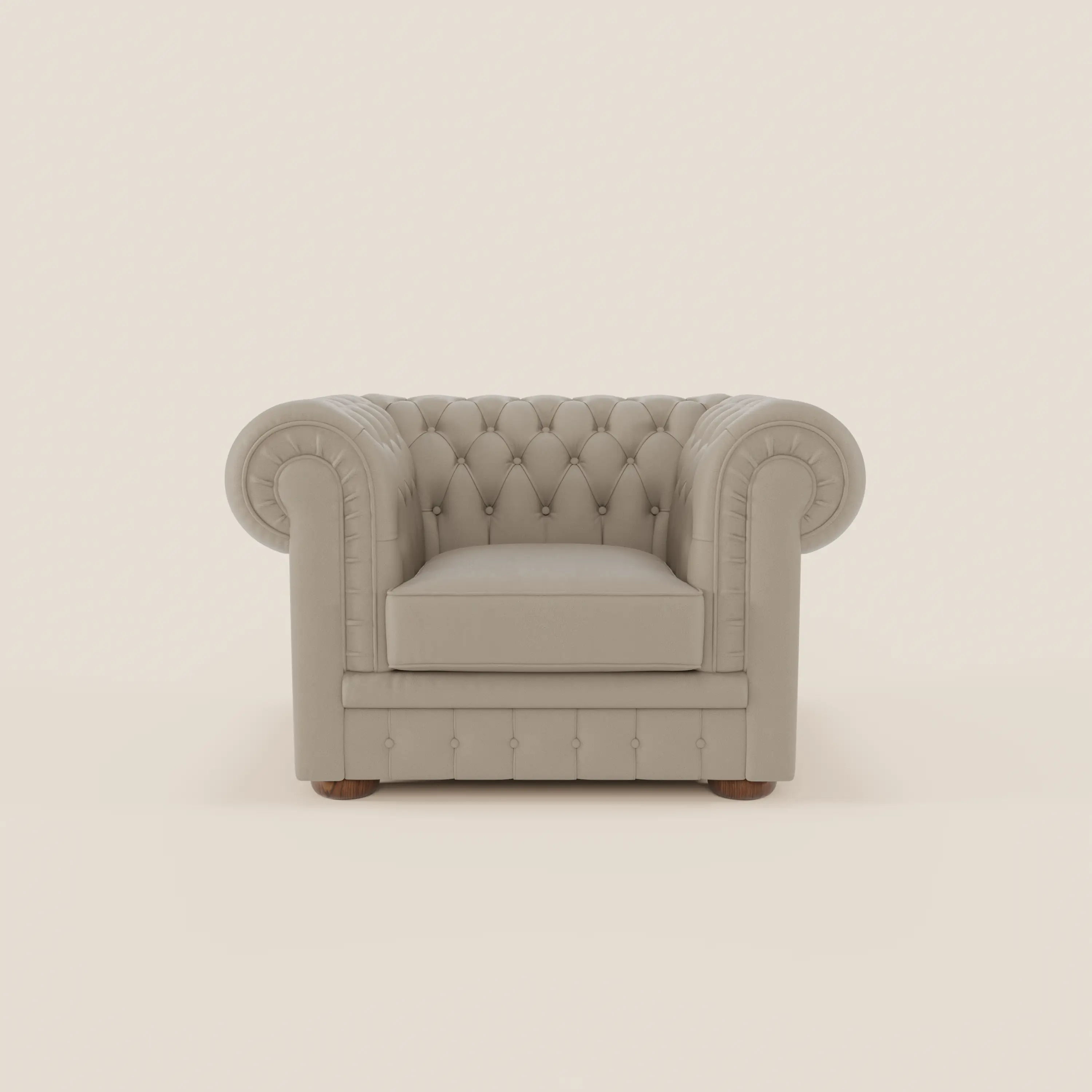 Chester Fauteuil en véritable cuir avec capitonné artisanal - Image 110