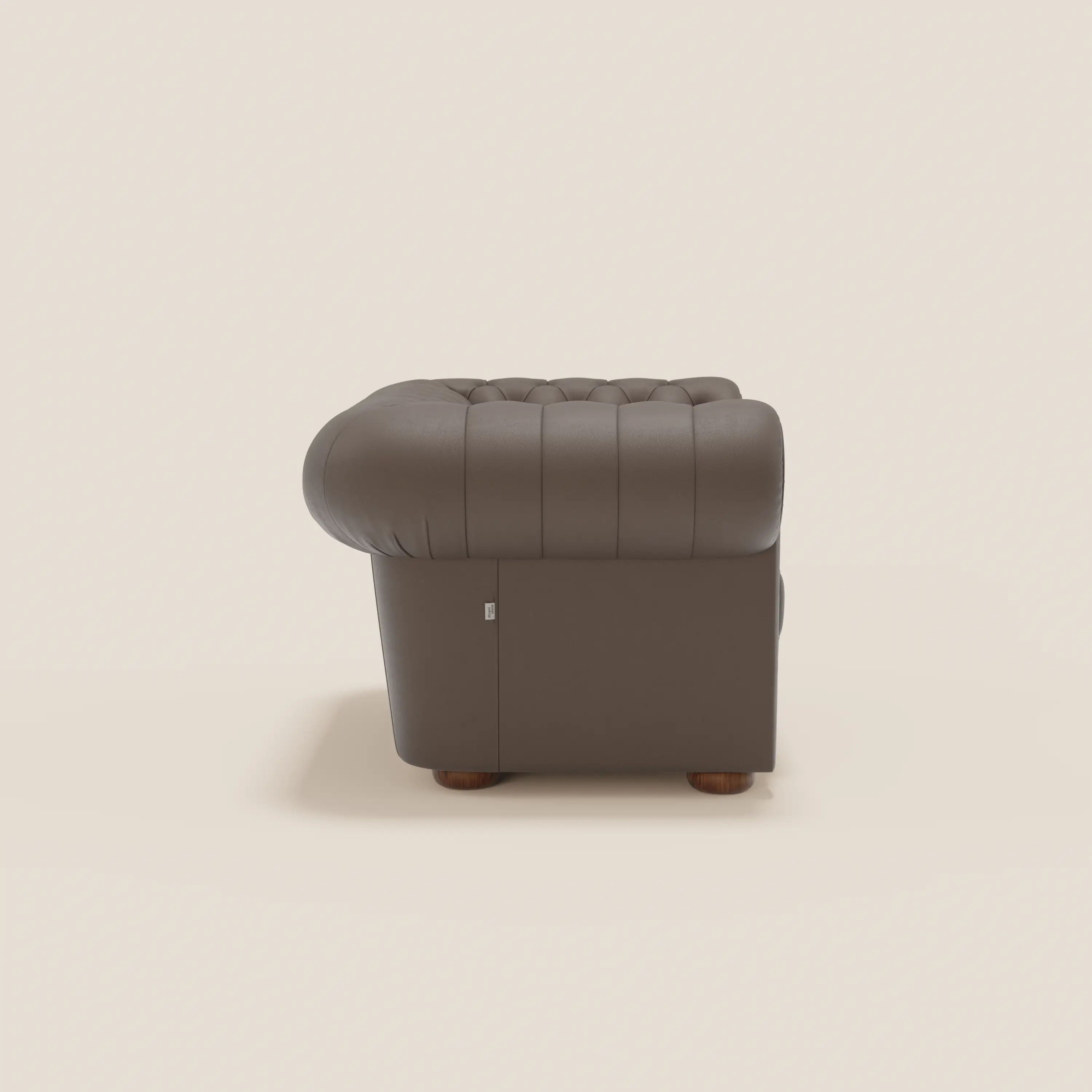 Chester Fauteuil en véritable cuir avec capitonné artisanal - Image 123