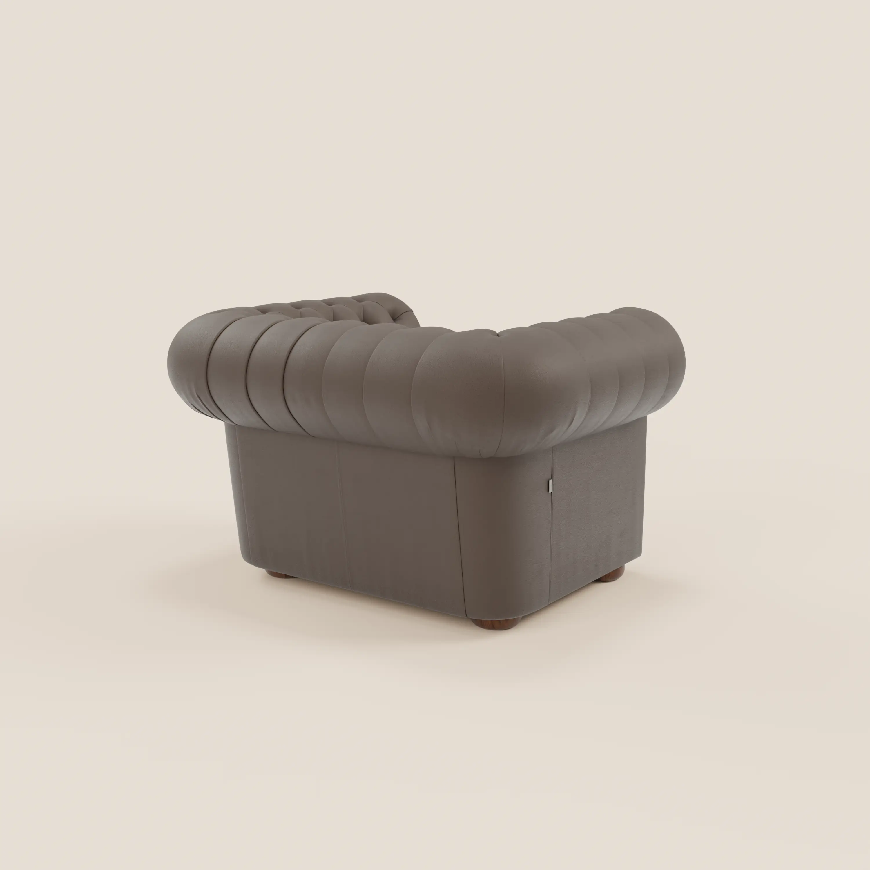 Chester Fauteuil en véritable cuir avec capitonné artisanal - Image 124