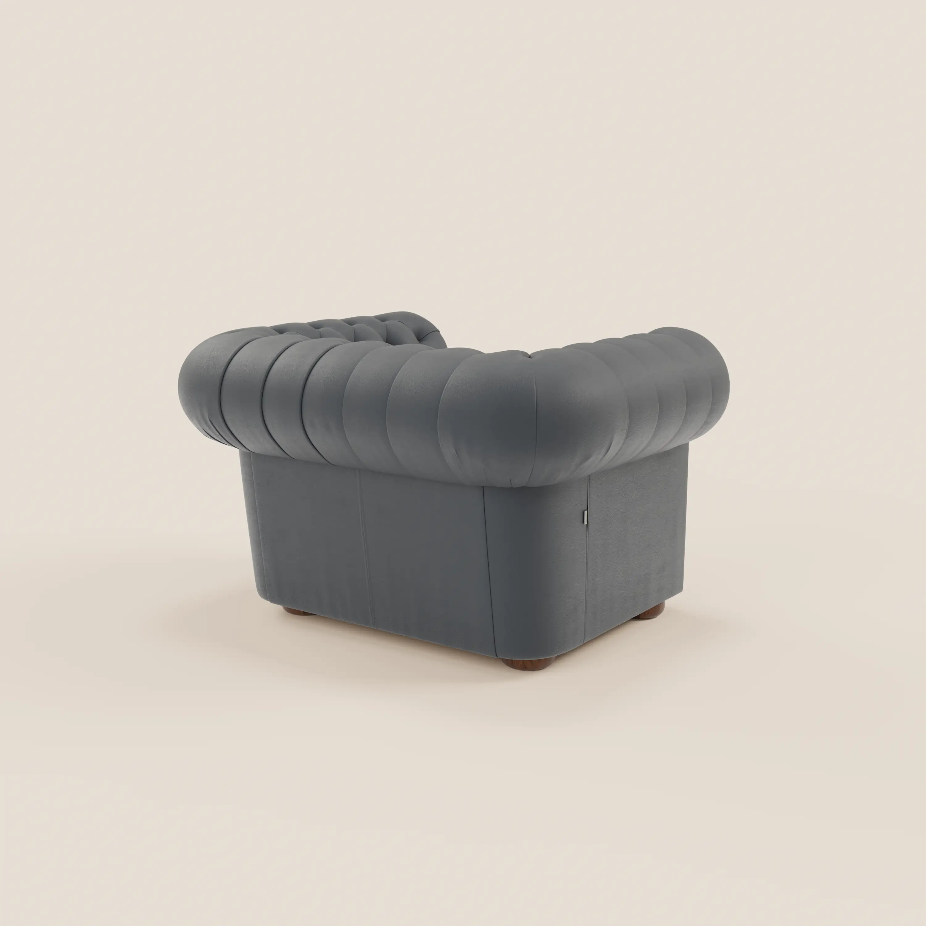 Chester Fauteuil en véritable cuir avec capitonné artisanal - Image 16