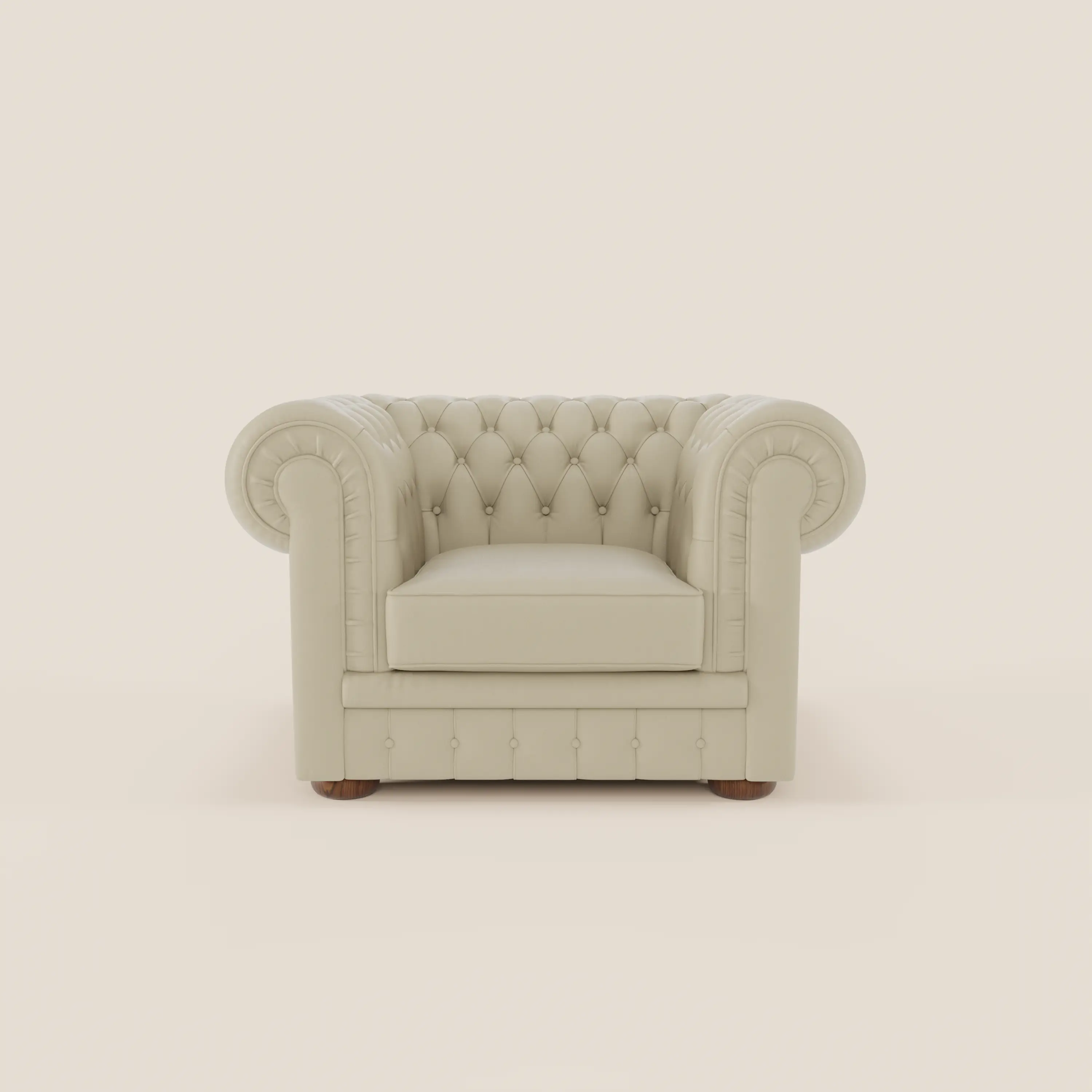Chester Fauteuil en véritable cuir avec capitonné artisanal - Image 20