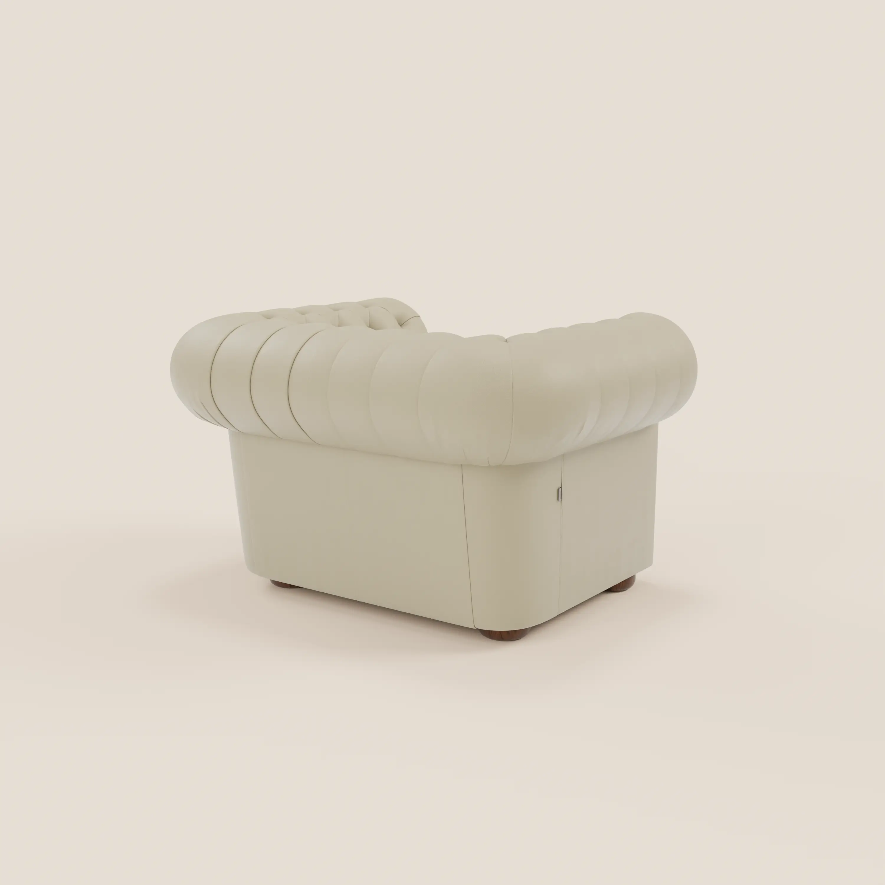 Chester Fauteuil en véritable cuir avec capitonné artisanal - Image 25