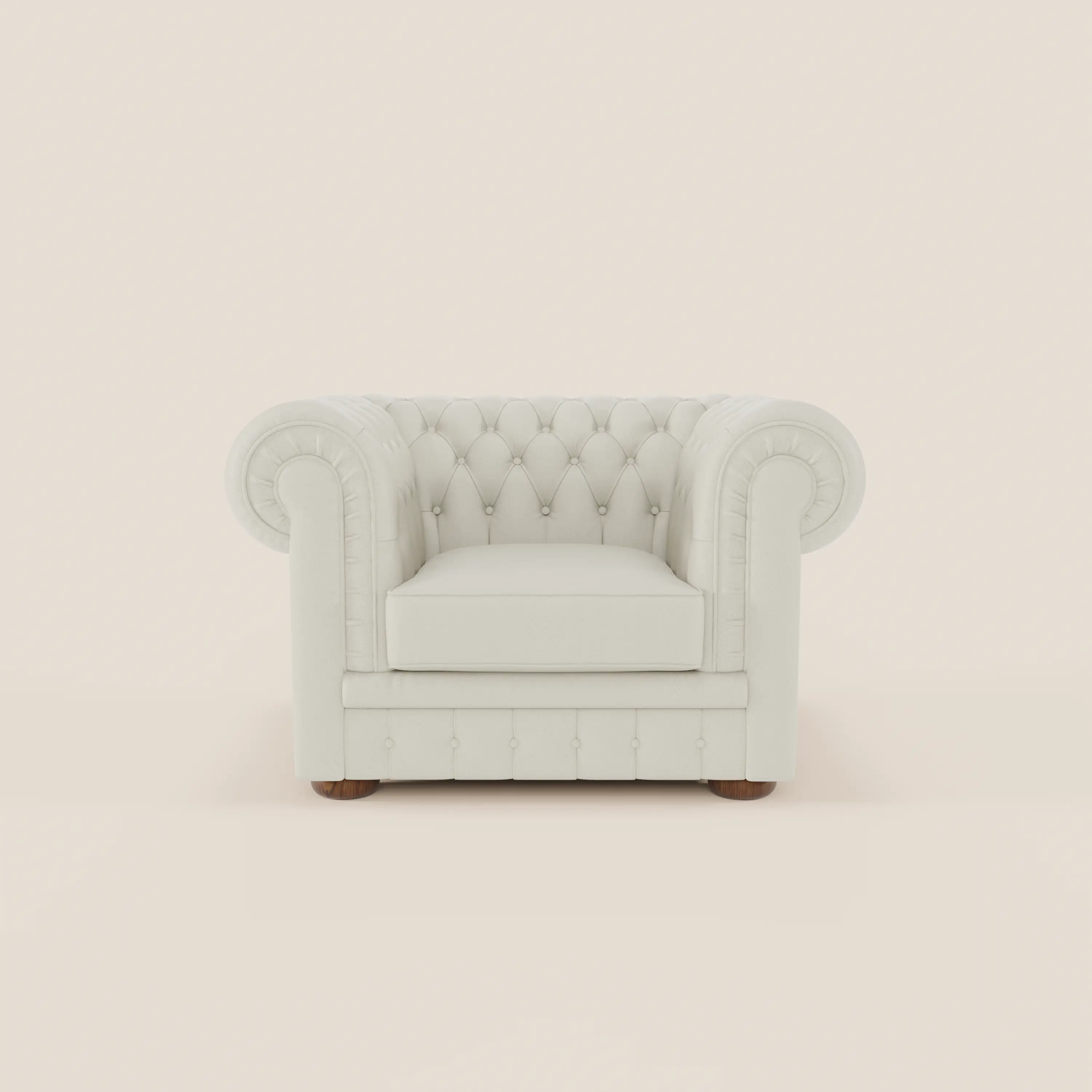 Chester Fauteuil en véritable cuir avec capitonné artisanal - Image 29