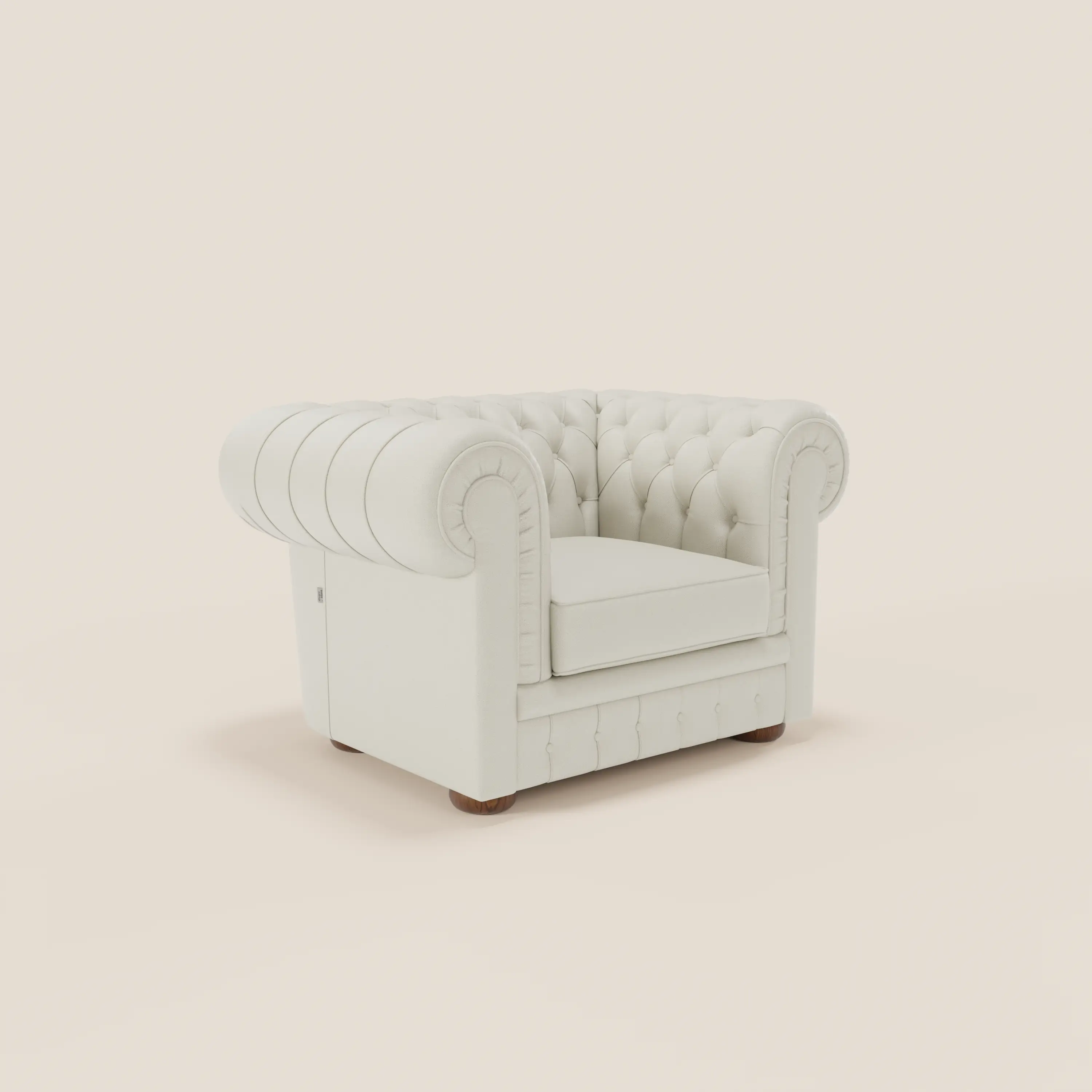 Chester Fauteuil en véritable cuir avec capitonné artisanal - Image 30