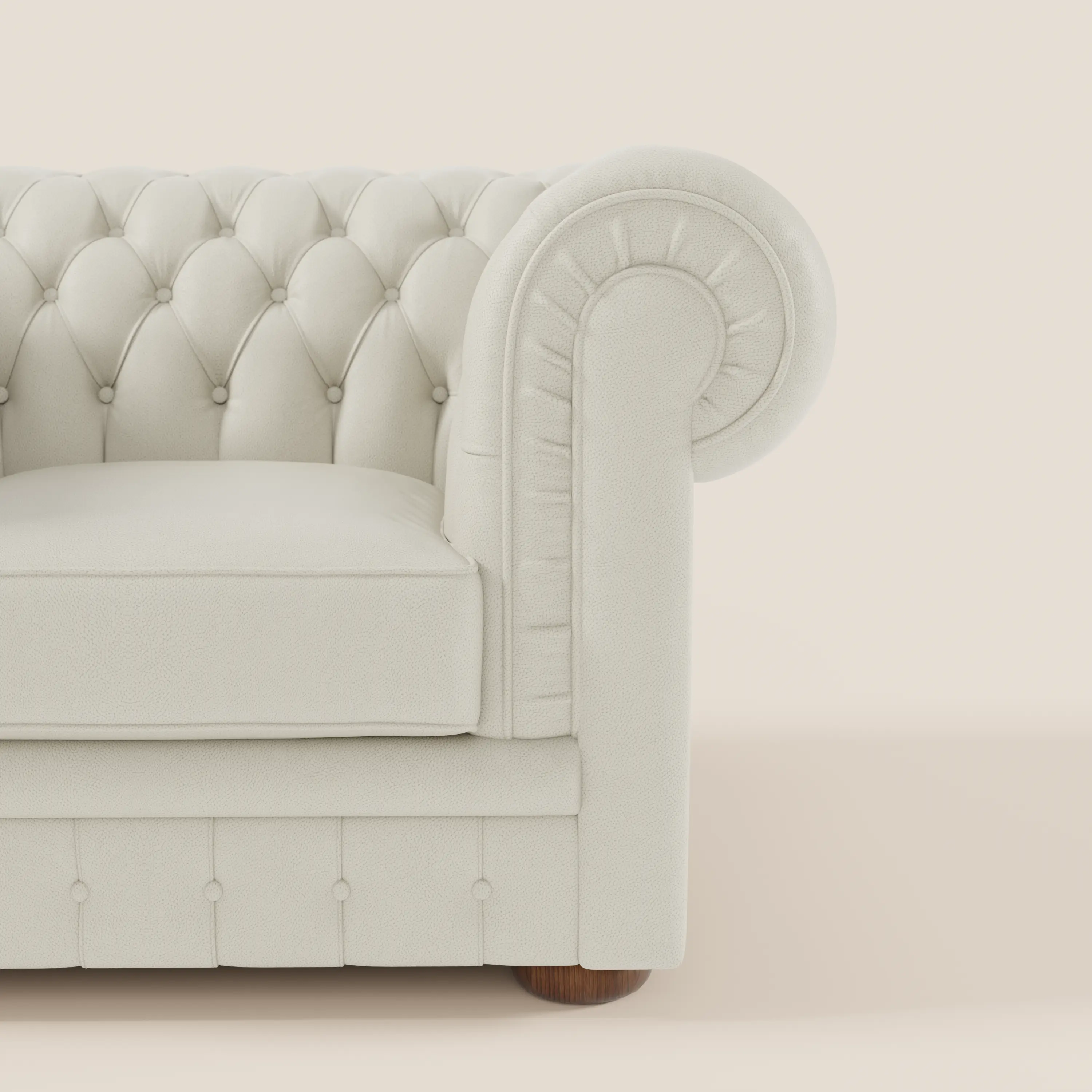 Chester Fauteuil en véritable cuir avec capitonné artisanal - Image 32