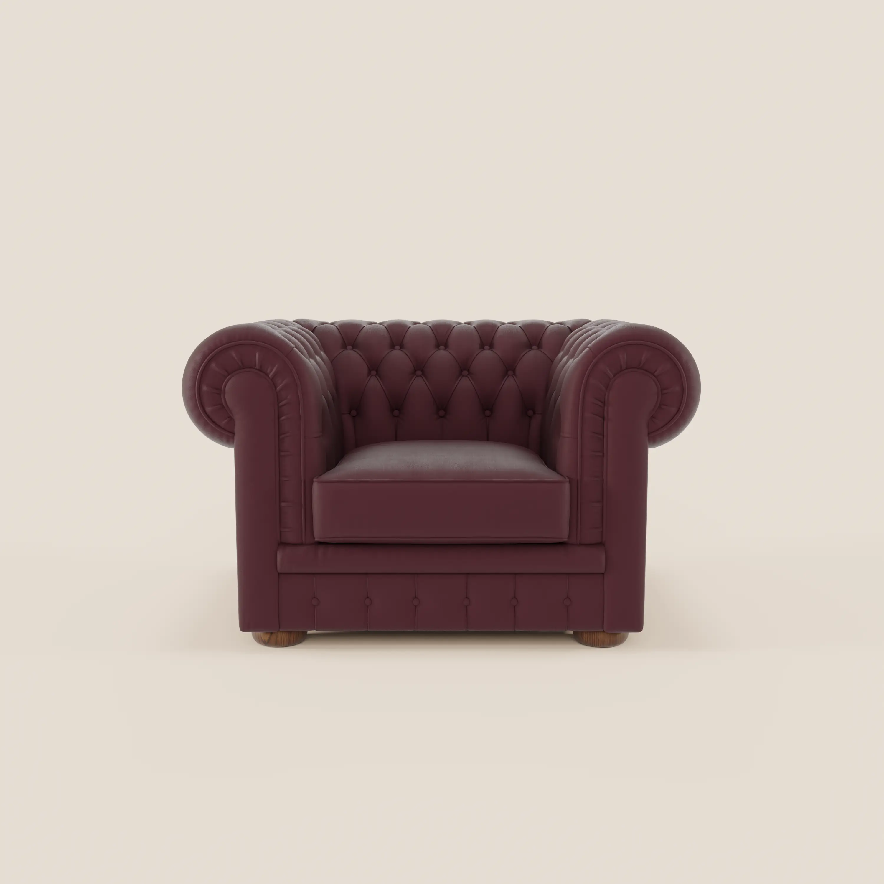 Chester Fauteuil en véritable cuir avec capitonné artisanal - Image 38