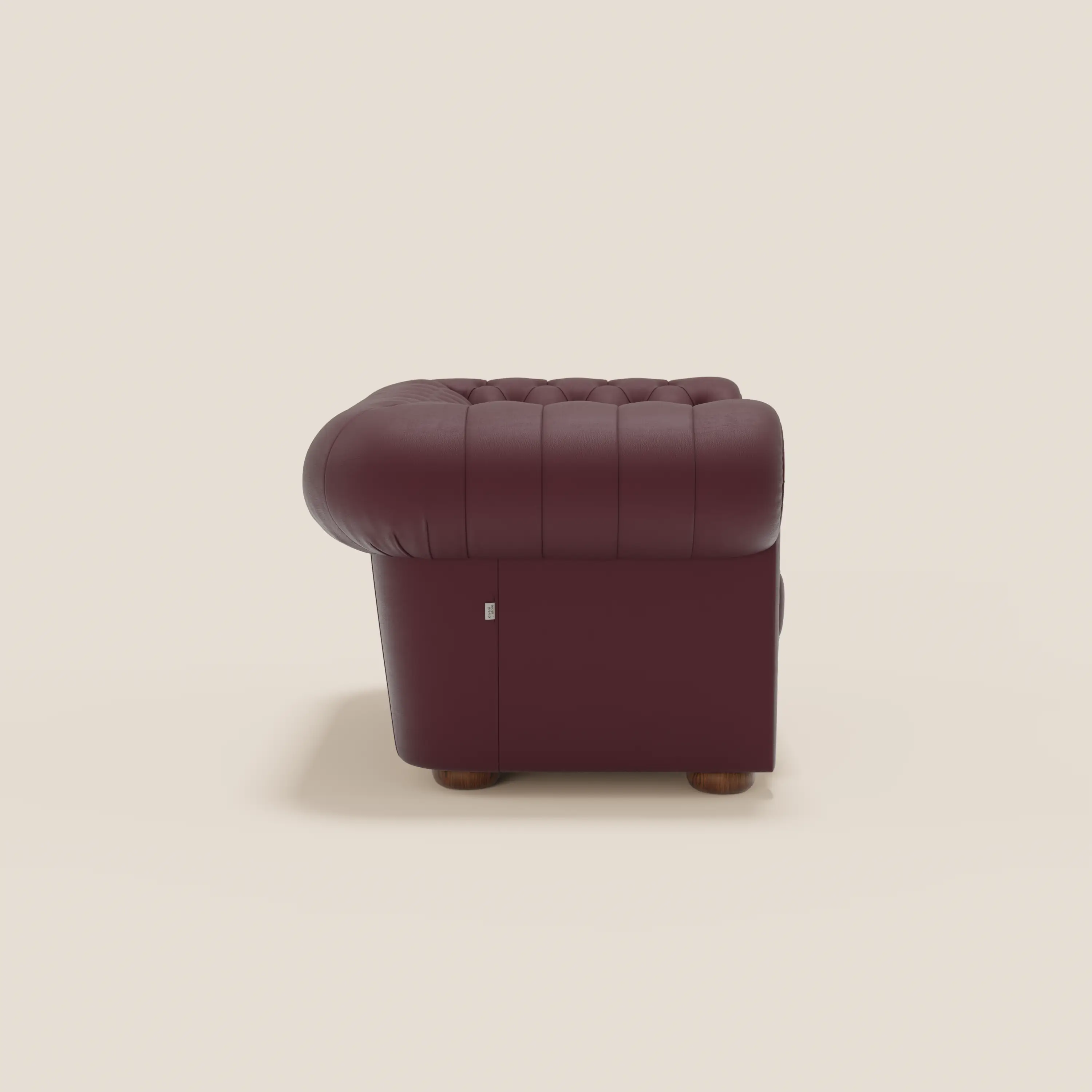Chester Fauteuil en véritable cuir avec capitonné artisanal - Image 42