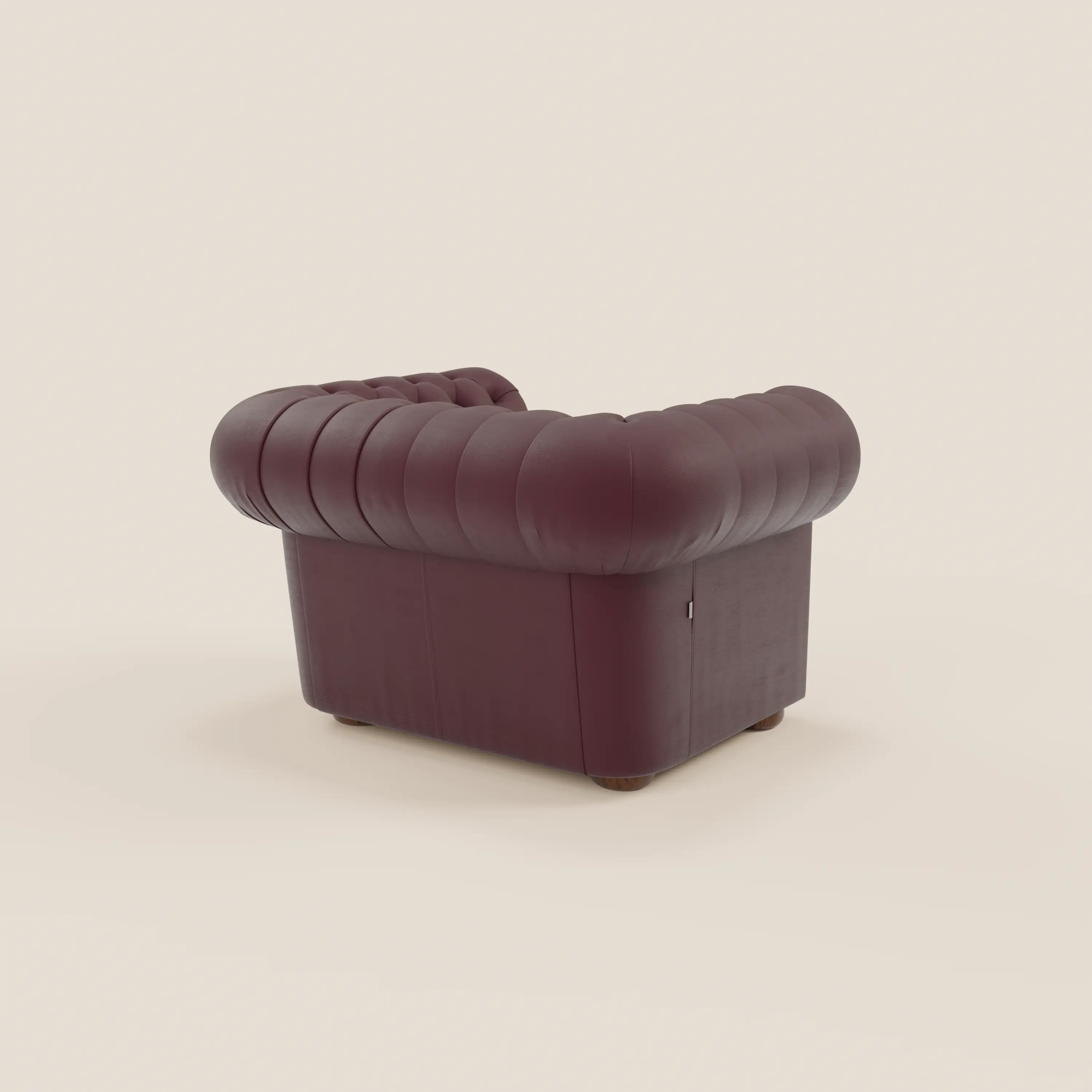 Chester Fauteuil en véritable cuir avec capitonné artisanal - Image 43