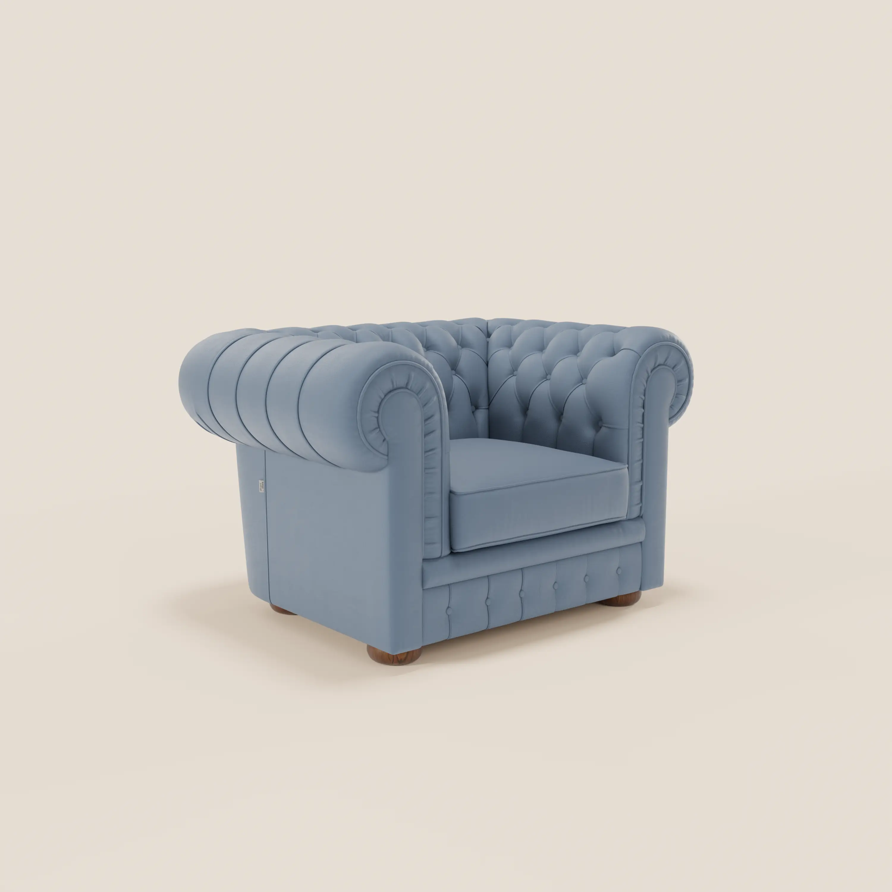 Chester Fauteuil en véritable cuir avec capitonné artisanal - Image 48