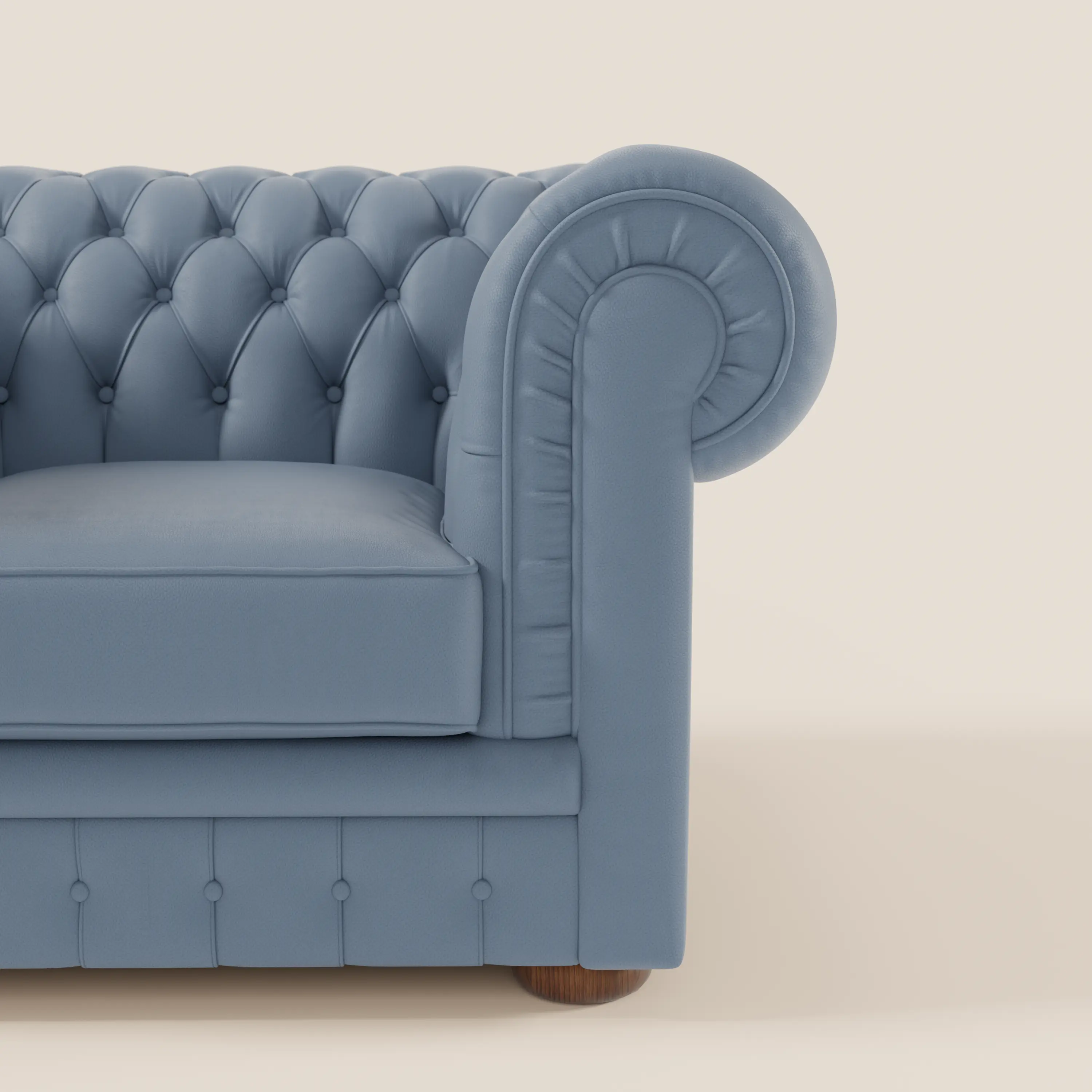 Chester Fauteuil en véritable cuir avec capitonné artisanal - Image 50