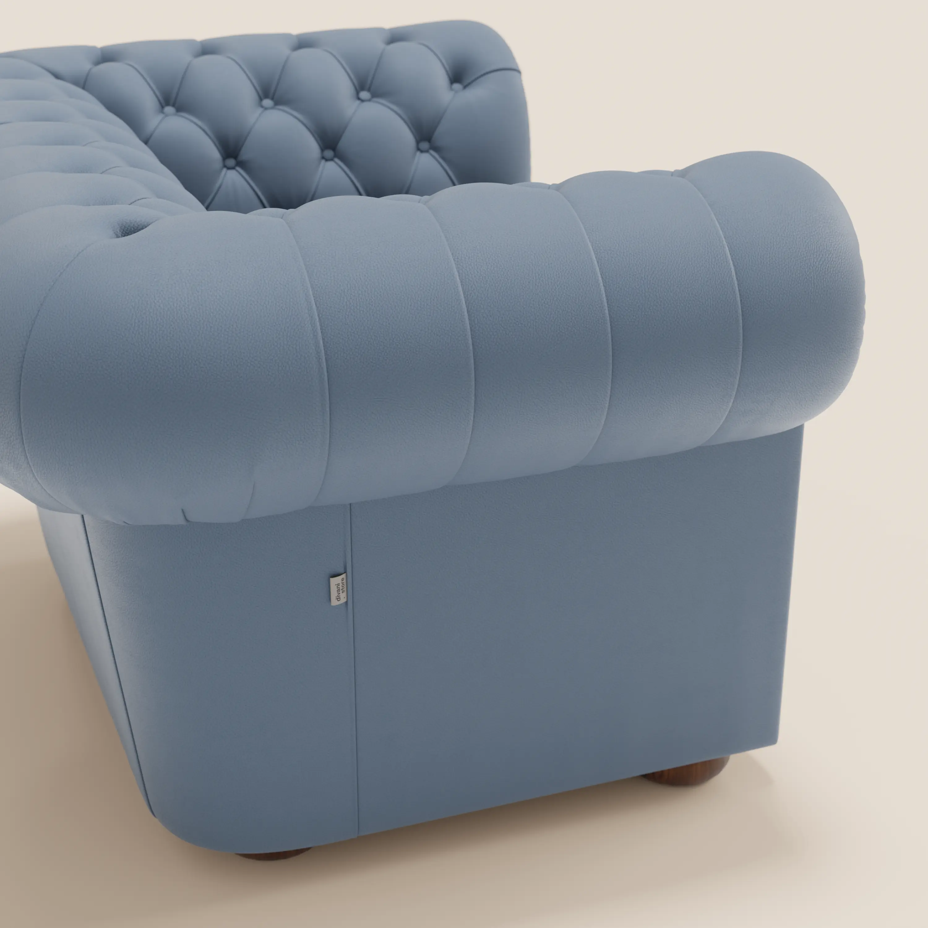 Chester Fauteuil en véritable cuir avec capitonné artisanal - Image 53